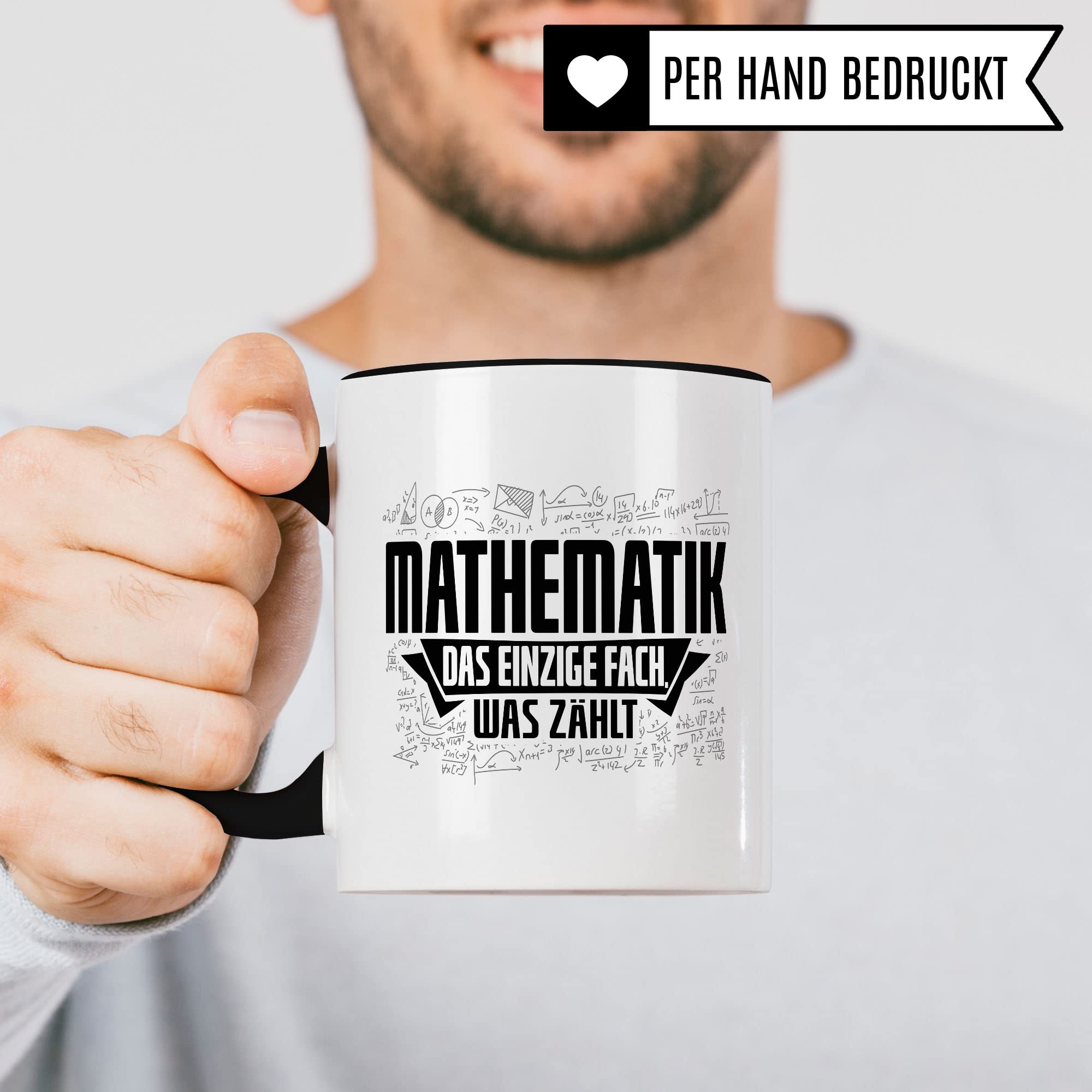 Mathematik Tasse Geschenkidee Schulfach Kaffeetasse Humor Witz Geschenk für Mathelehrer Mathelehrerin Kaffeebecher Mathe Becher