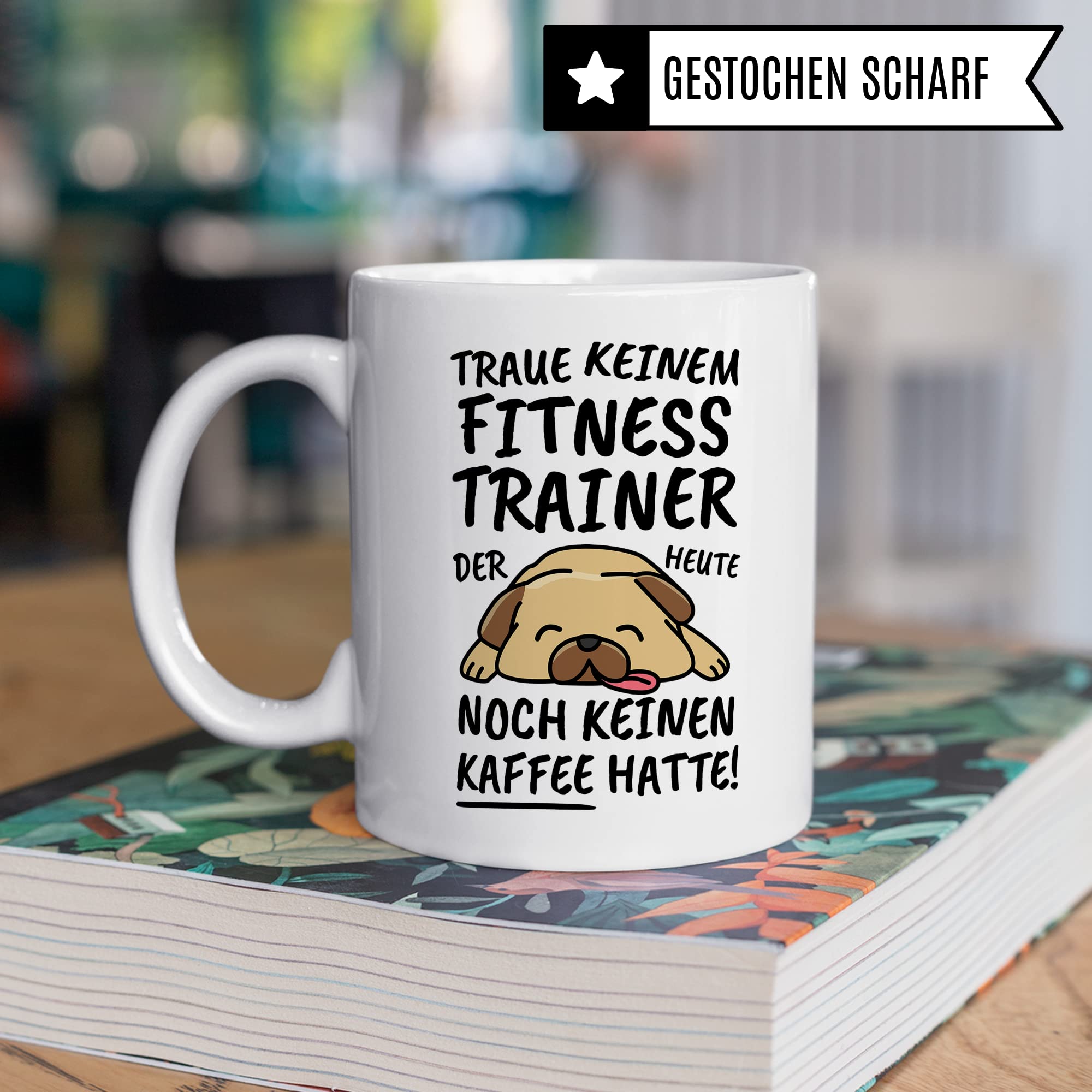 Tasse Fitnesstrainer lustig Fitnesstrainer Geschenk Beruf Spruch Kaffeebecher Fitnesstrainer Geschenkidee Fitnesstudios Fitness Sport Trainer Coach Kaffee-Tasse Teetasse Becher