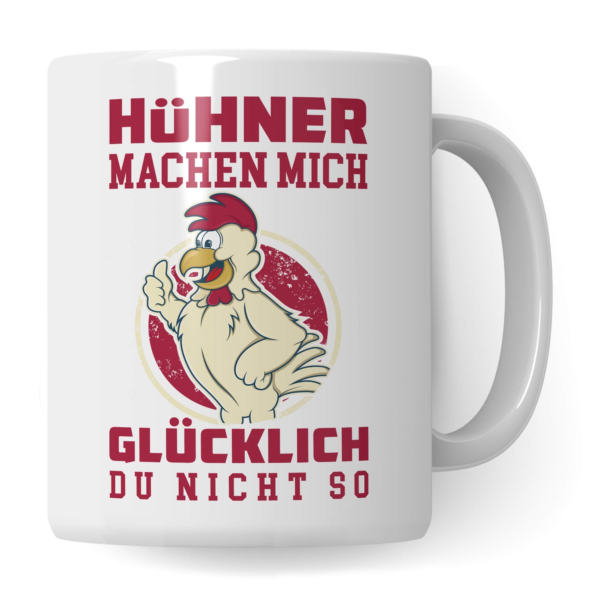 Pagma Druck Hühner Tasse lustig, Huhn Becher Geschenkidee, Hühner Geschenk Kaffeetasse für Hühnerhalter, Hühnerstall Spruch Bauernhof Haushuhn Hühnerhaltung Motiv Kaffeebecher