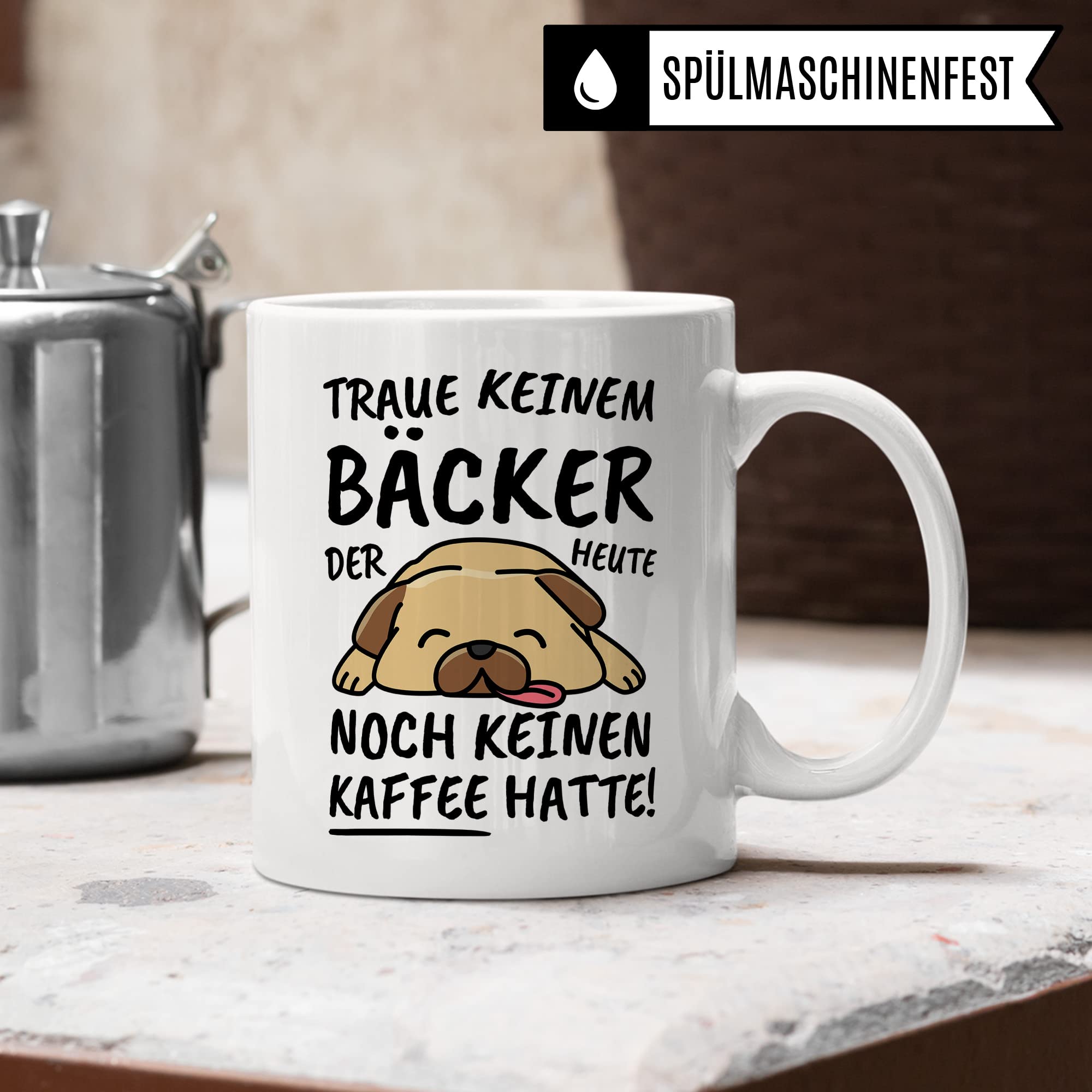 Tasse Bäcker lustig, Bäcker Geschenk Beruf, Spruch Kaffeebecher Bäcker Geschenkidee, backen Backstube Bäckerei Konditor Handwerksberuf Kaffee-Tasse Teetasse Becher