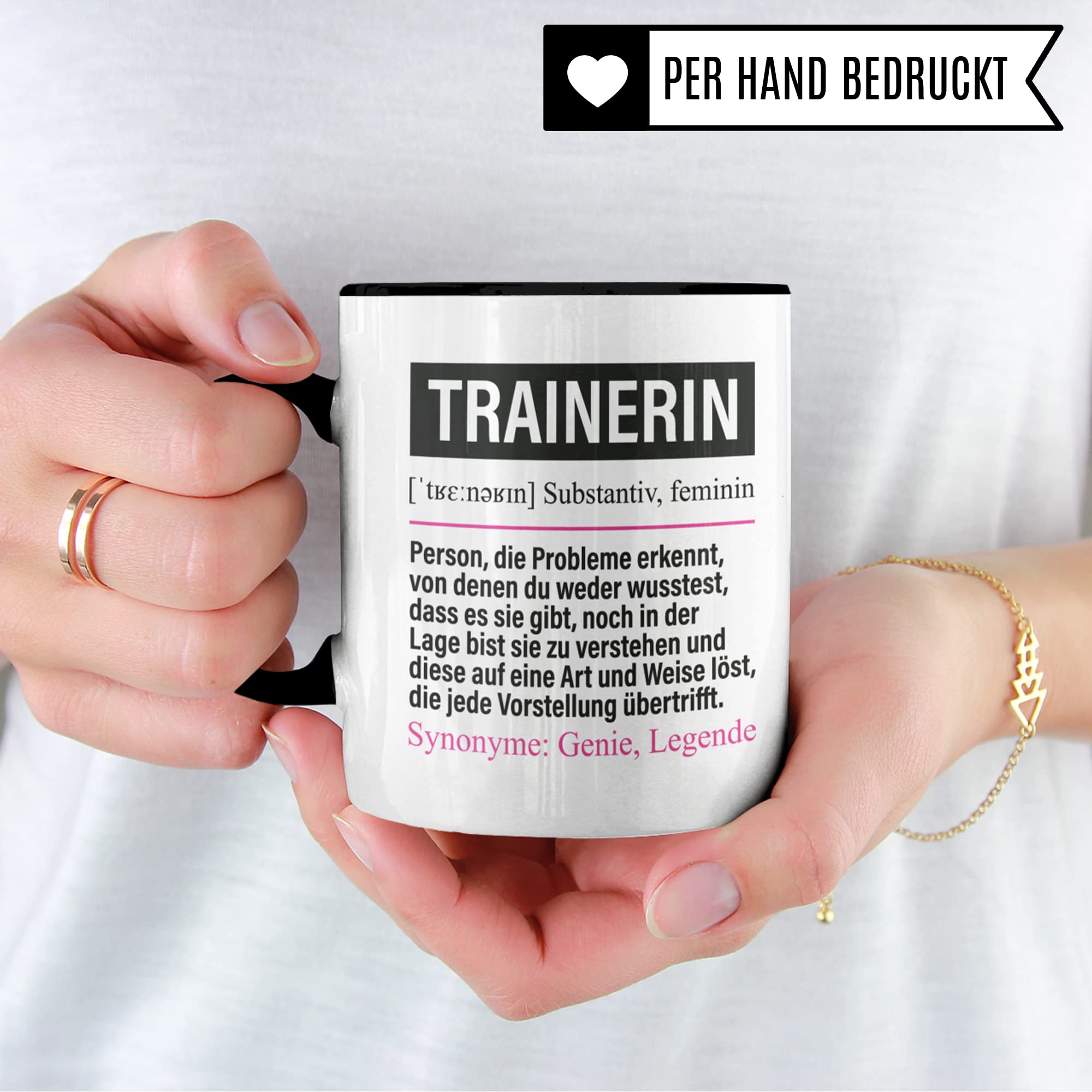 Tasse Trainerin lustig, Trainerin Geschenk Beruf, Spruch Kaffeebecher Sporttrainerin Geschenkidee, Beruf Fussballtrainerin Handballtrainerin Volleyballtrainerin Kaffee-Tasse Teetasse Becher