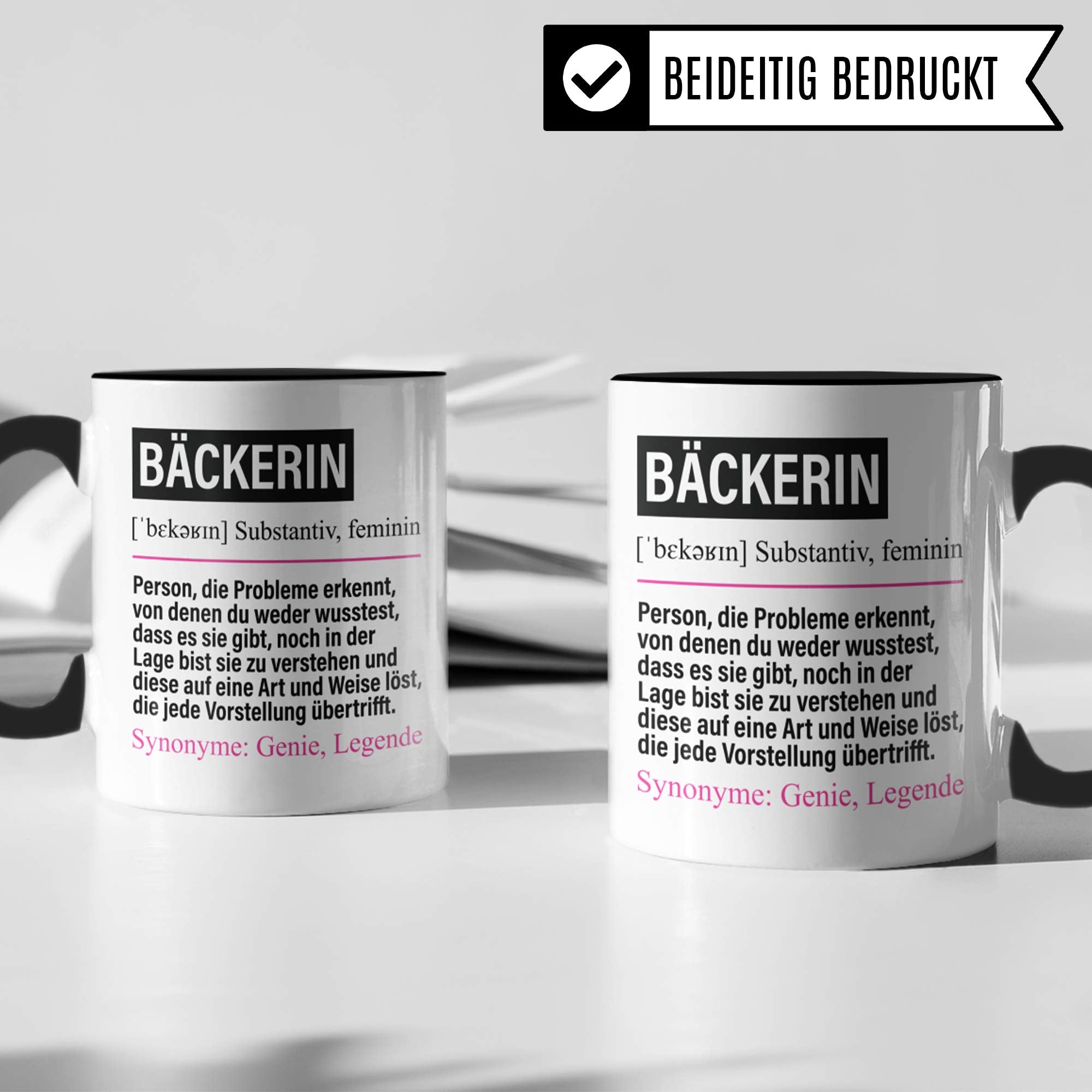 Pagma Druck Tasse Bäckerin lustig, Bäckerin Geschenk, Spruch Bäckerei Geschenkidee, Kaffeetasse Beruf Bäcker Backen Frauen Kaffeebecher Teetasse Konditorin Becher