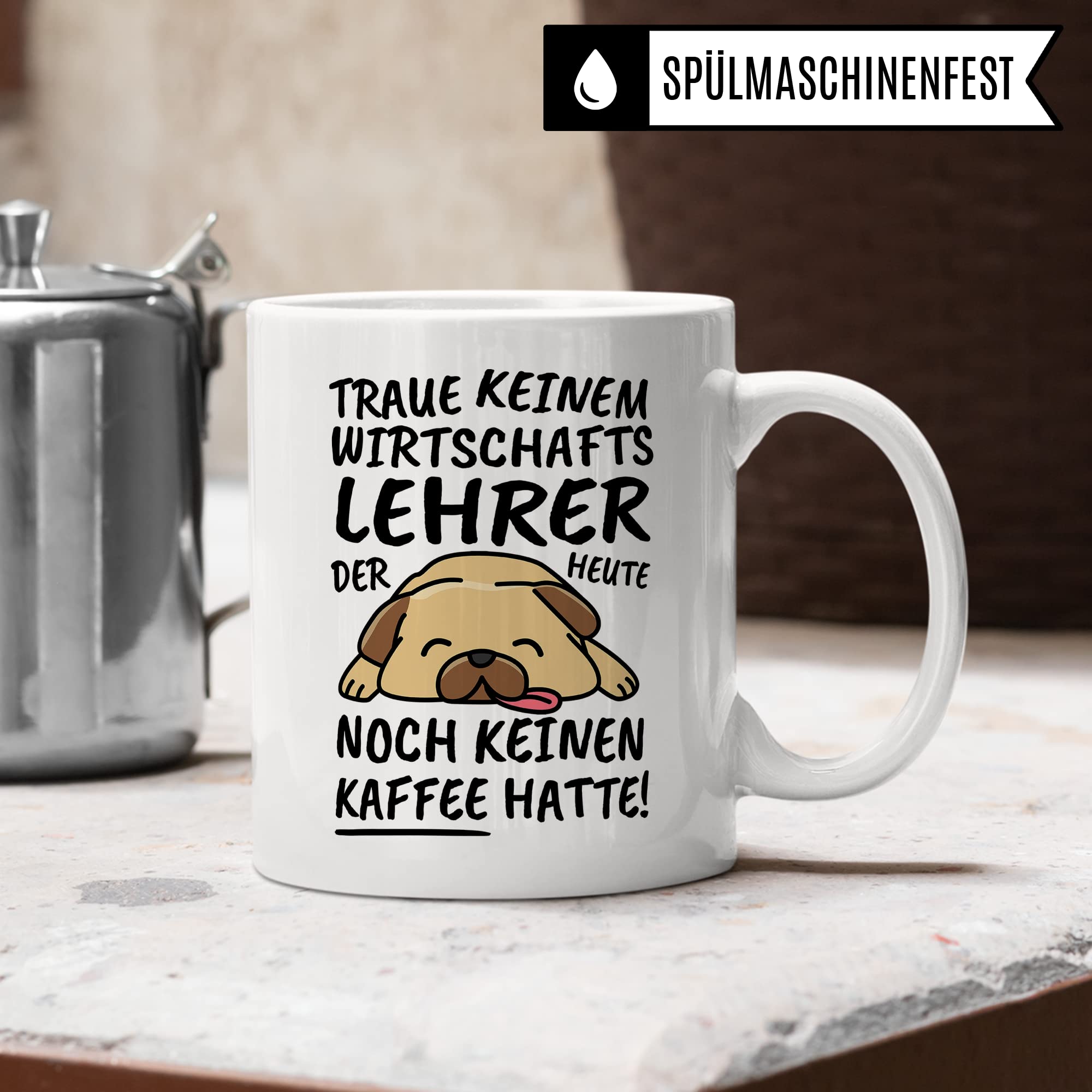 Tasse Wirtschaftslehrer lustig Wirtschaftslehrer Geschenk Beruf Spruch Kaffeebecher Wirtschaftslehrer Geschenkidee Wirtschaft Schule Unterricht Lehrender Kaffee-Tasse Teetasse Becher