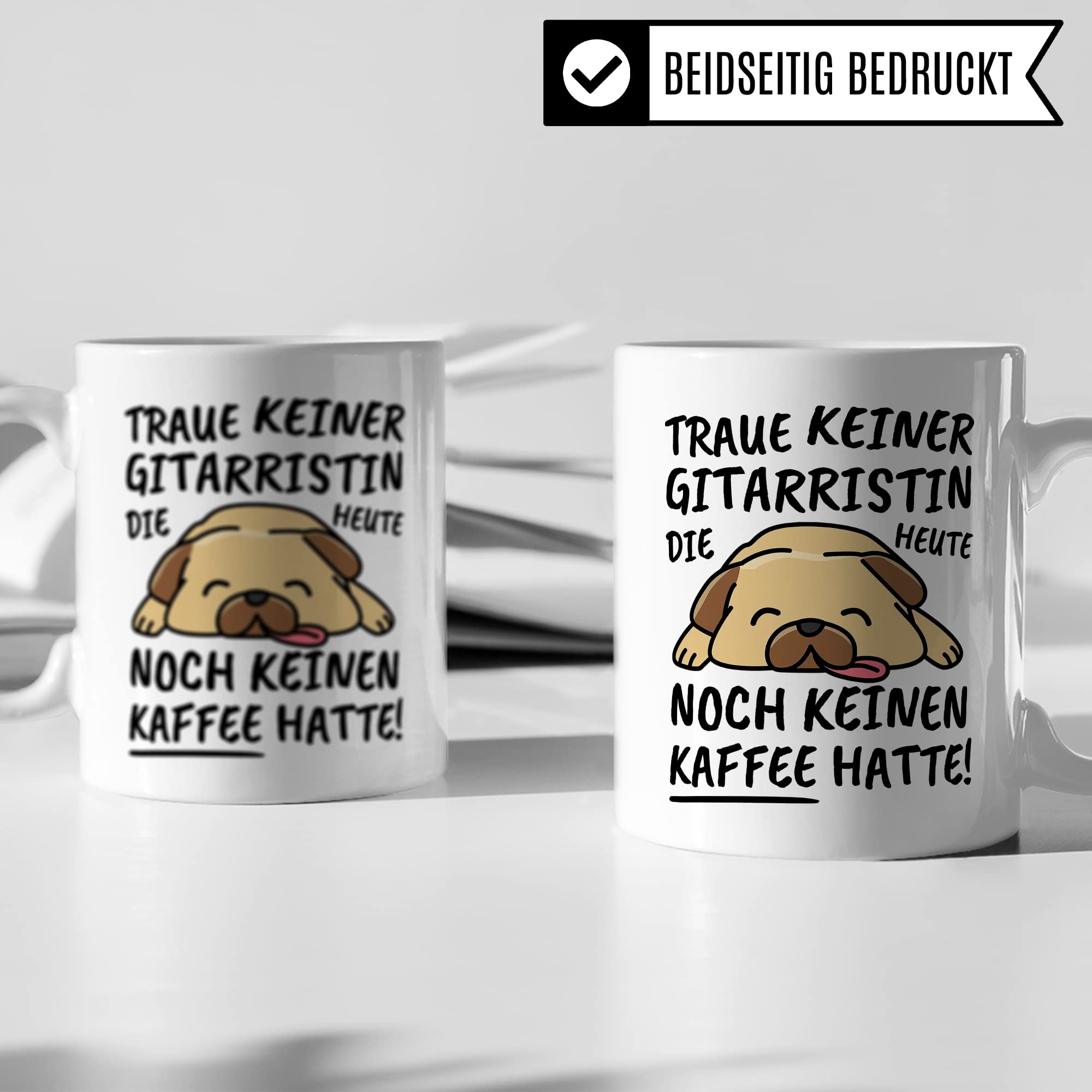 Tasse Gitarristin lustig Gitarristin Geschenk Beruf Spruch Kaffeebecher Gitarristinnen Geschenkidee Gitarre Musik Instrument Gitarrenspielerin Gitarrero Kaffee-Tasse Teetasse Becher