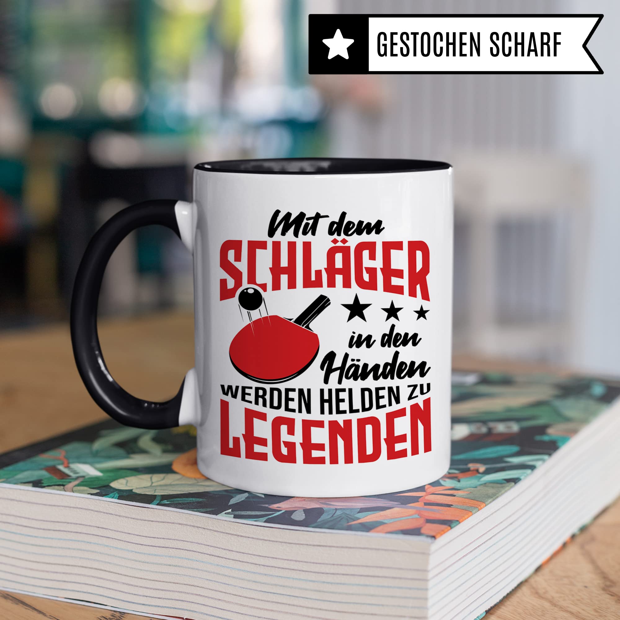 Tischtennis Tasse mit Spruch lustig, Tischtennisspieler Kaffeetasse, Kaffeetasse Humor Witz Geschenk für Tischtennisfans, Kaffeebecher für Männer Frauen, Ironie Teetasse