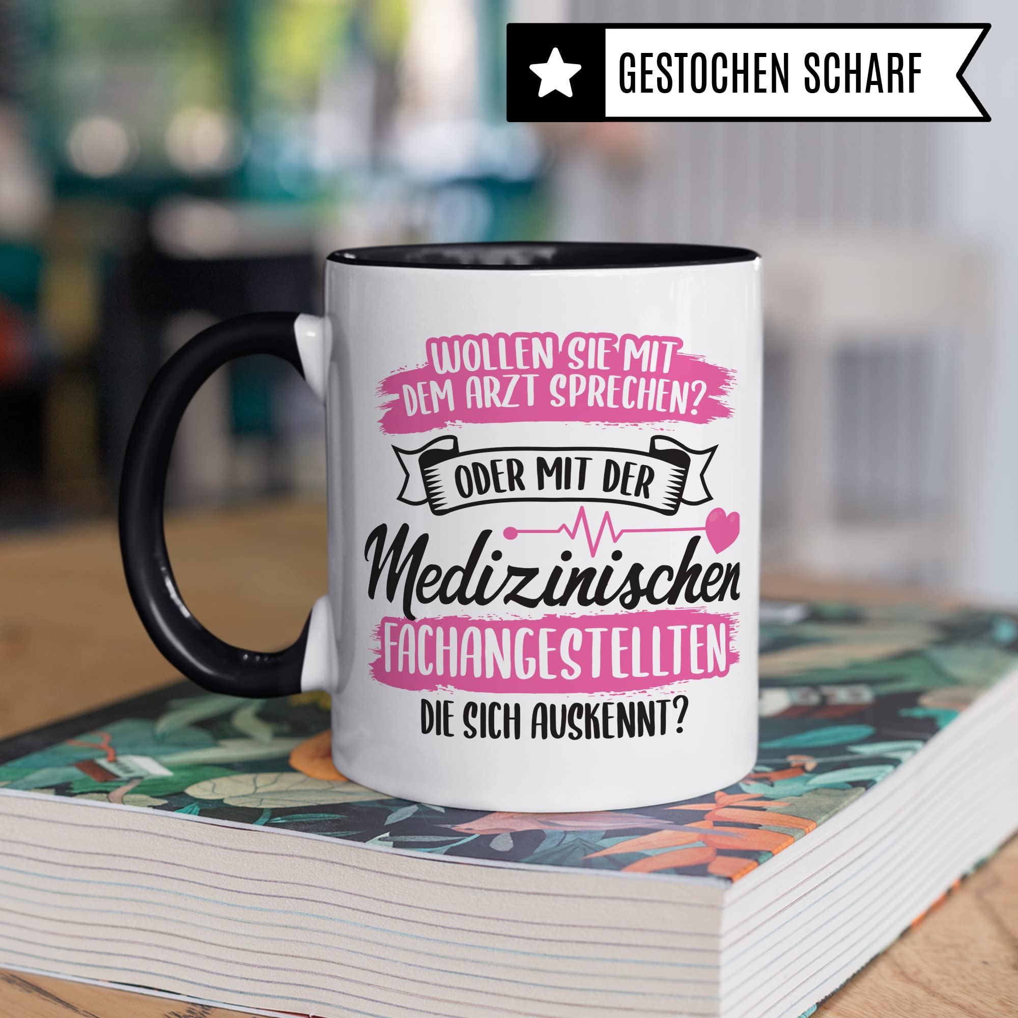 MFA Tasse - Geschenk für Medizinischen Fachangestellte die sich auskennt - Krankenschwester Arzthelferin Medizinische Fachangestellte Kaffee-Becher