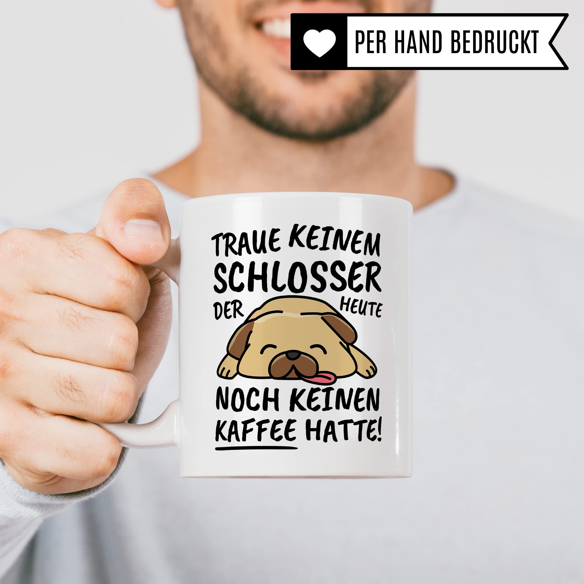 Tasse Schlosser lustig Schlosser Geschenk Beruf Spruch Kaffeebecher Schlosser Geschenkidee Handwerker Schlosserei Schloss Kaffee-Tasse Teetasse Becher