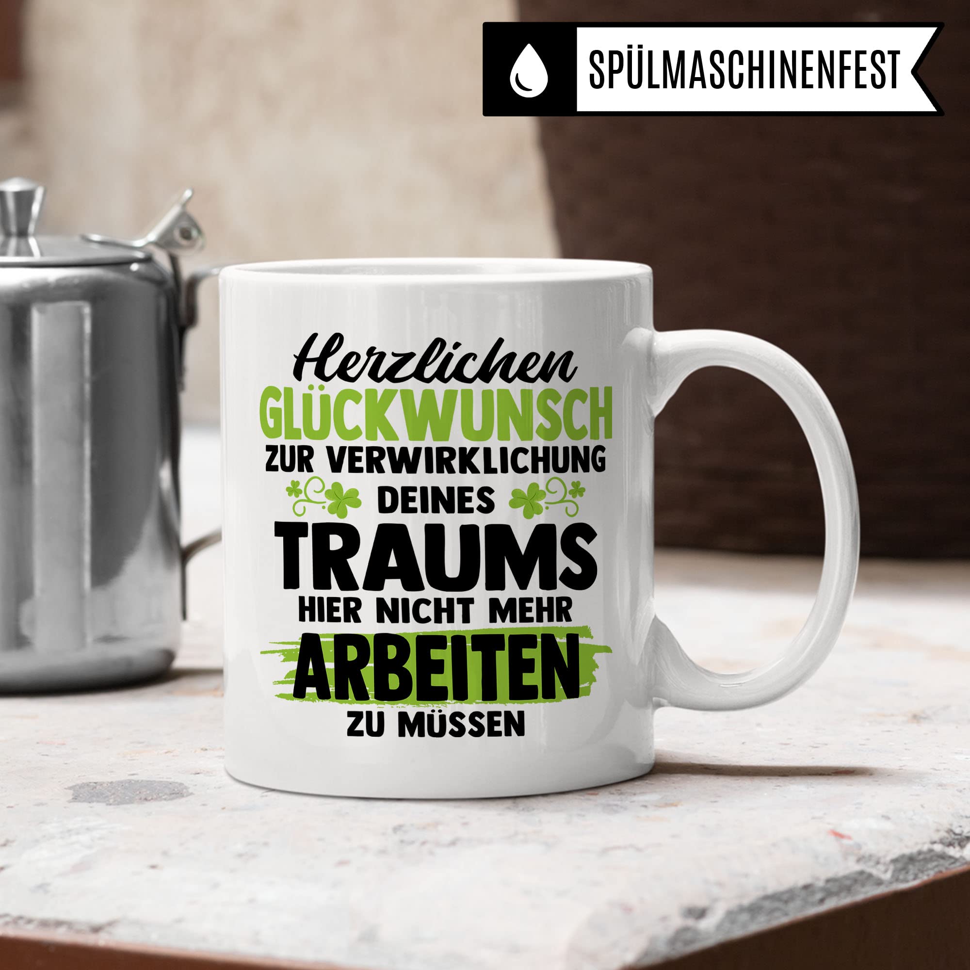 Tasse Jobwechsel Geschenk Kollege Kollegin Abschied Spruch lustig Kaffeetasse Kleinigkeit Neuer Job Frau Mann Geschenkidee Kollegen Verabschiedung Abschiedsgeschenk Kaffee-Becher