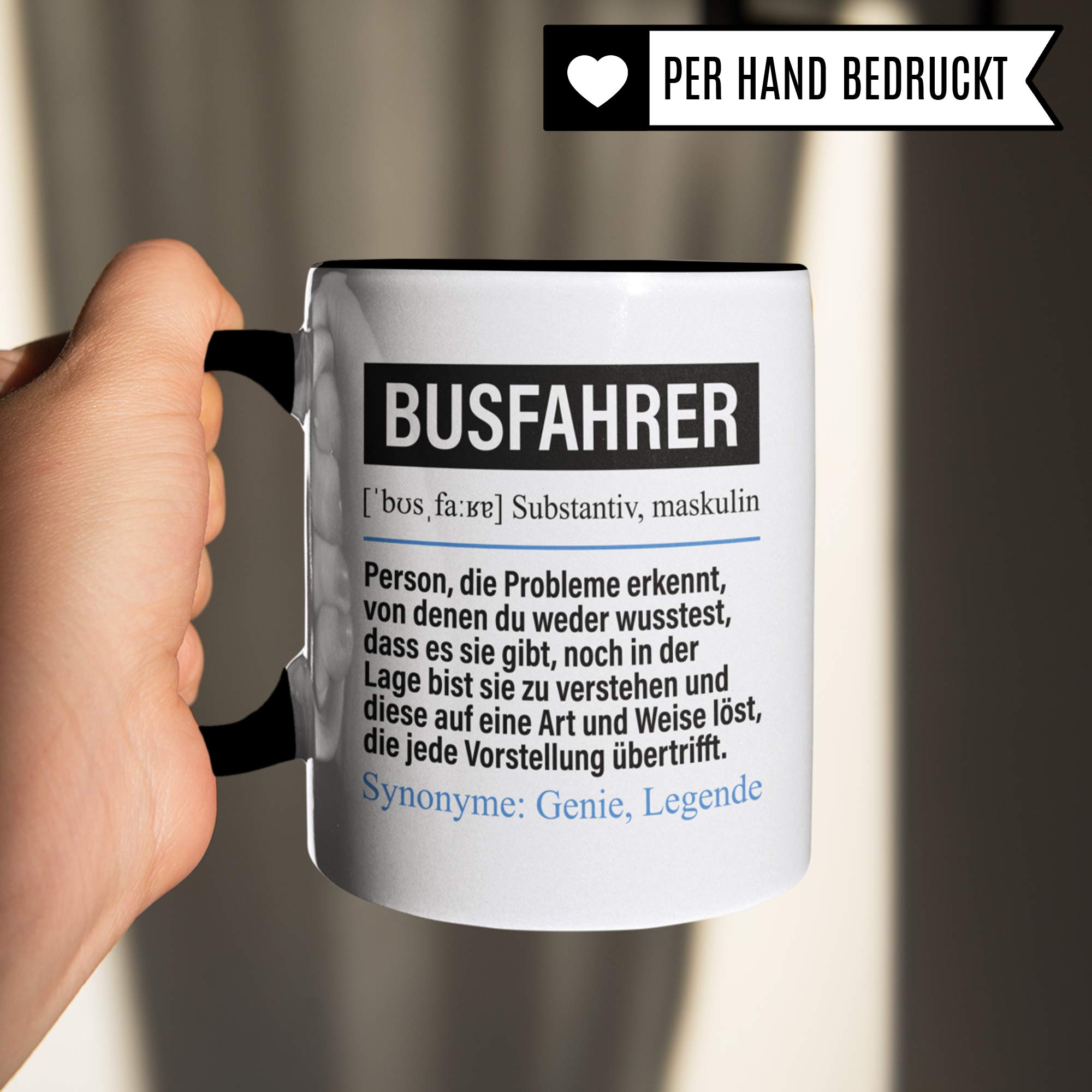 Pagma Druck Tasse Busfahrer lustig, Busfahrer Geschenk, Spruch Busfahren Kaffeebecher Geschenkidee, Kaffeetasse Beruf Bus Teetasse Autobus Becher