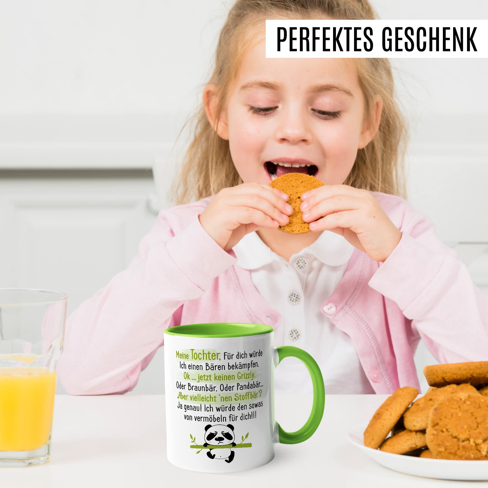 Sohn Tasse Geschenk, Mein Sohn für dich würde ich einen Bären bekämpfen Geschenkidee Vater Mutter Kaffeetasse mit Spruch lustig Kaffee-Becher Witztasse Teetasse Mama Papa