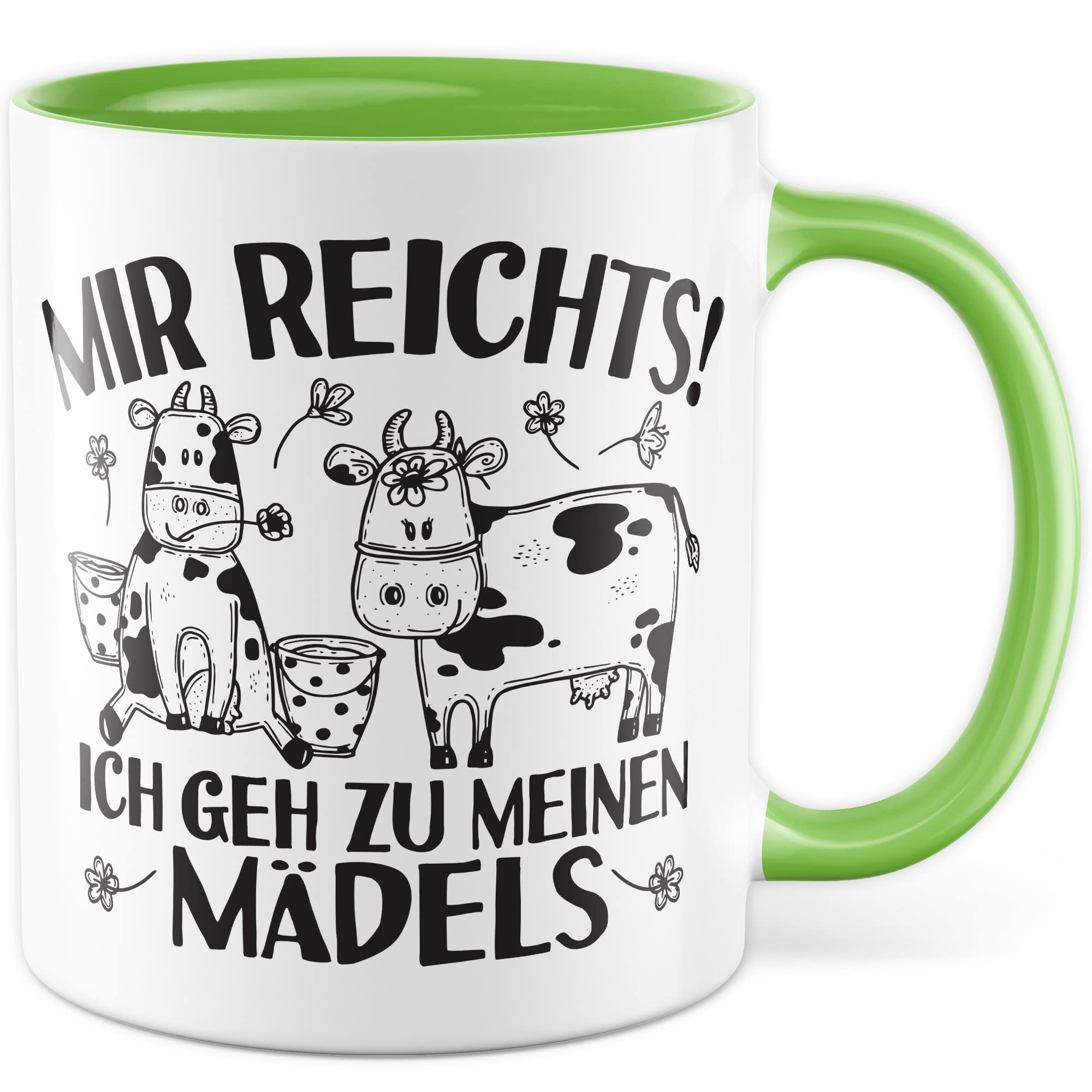 Kühe Tasse mit Spruch lustig Kuh Kaffeetasse Mädels Bäuerin Kaffee-Becher Rinder Kuhstall Tasse Kuhl Witz Tasse Humor Bauernfrau Bauernhof Tierhalter Tiere Landwirtschaft Landwirtin