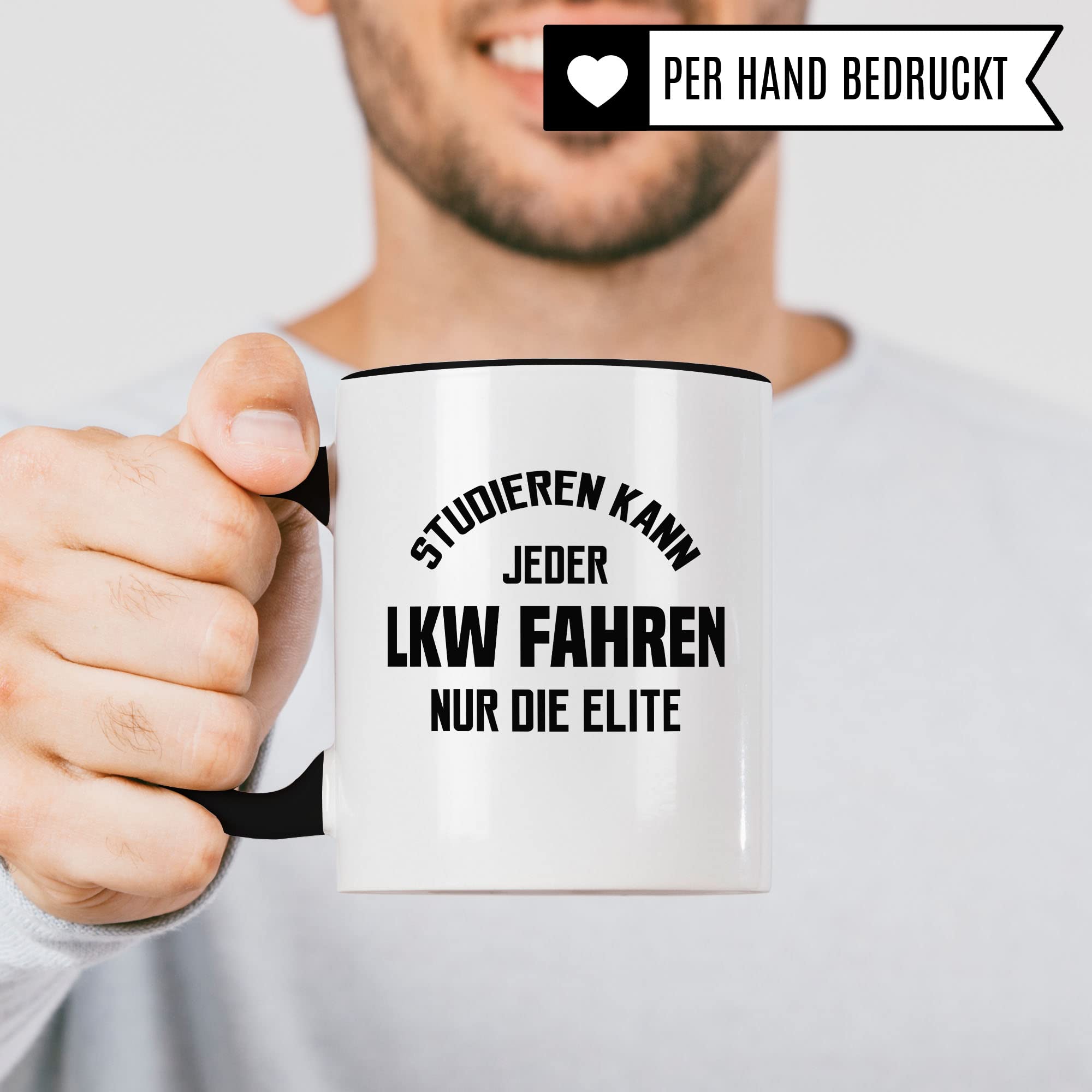 Trucker Tasse LKW-Fahrer Geschenk Lastwagen Kaffeebecher Kaffeetasse Humor Witz Geschenkidee für Lastwagenfahrer Fernfahrer Becher