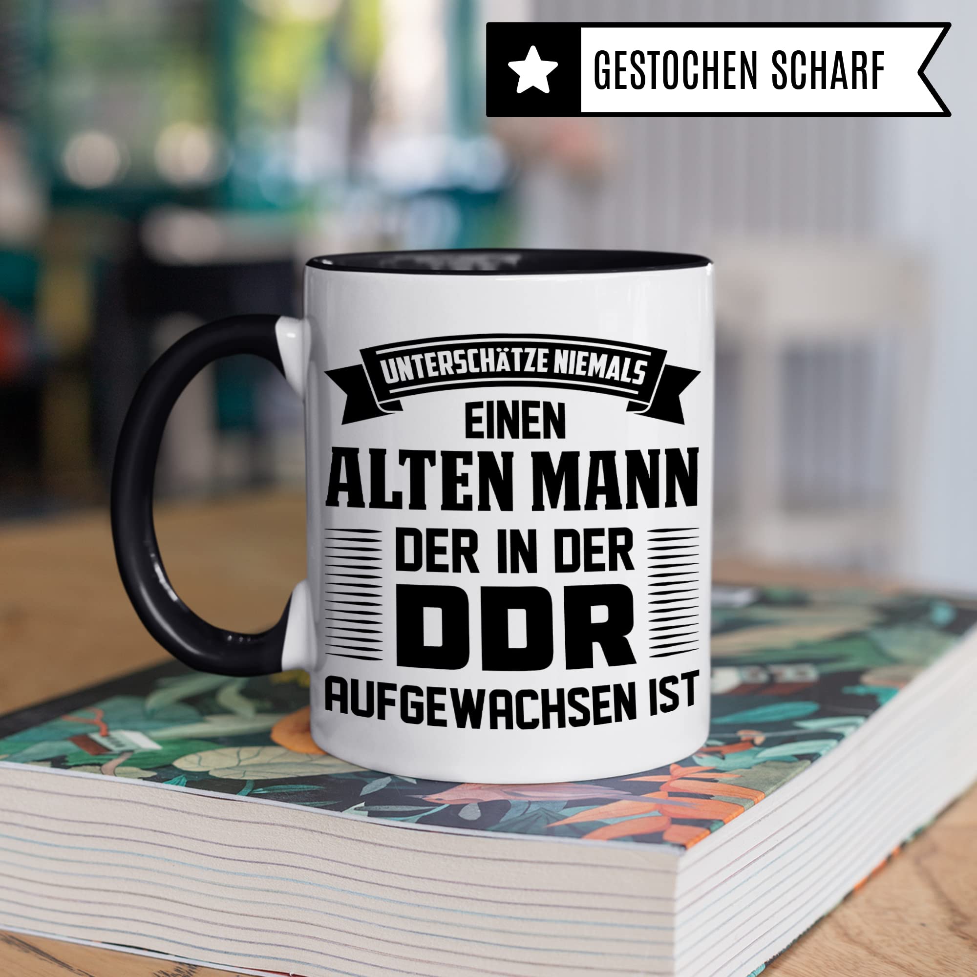 DDR Opa Tasse, DDR Kaffeetasse Geschenk für Kinder der Deutsche Demokratische Republik, Kaffeetasse Ostdetuscher Humor Witz Geschenk für Männer, Ostdeutschland Ossi Geschenkidee