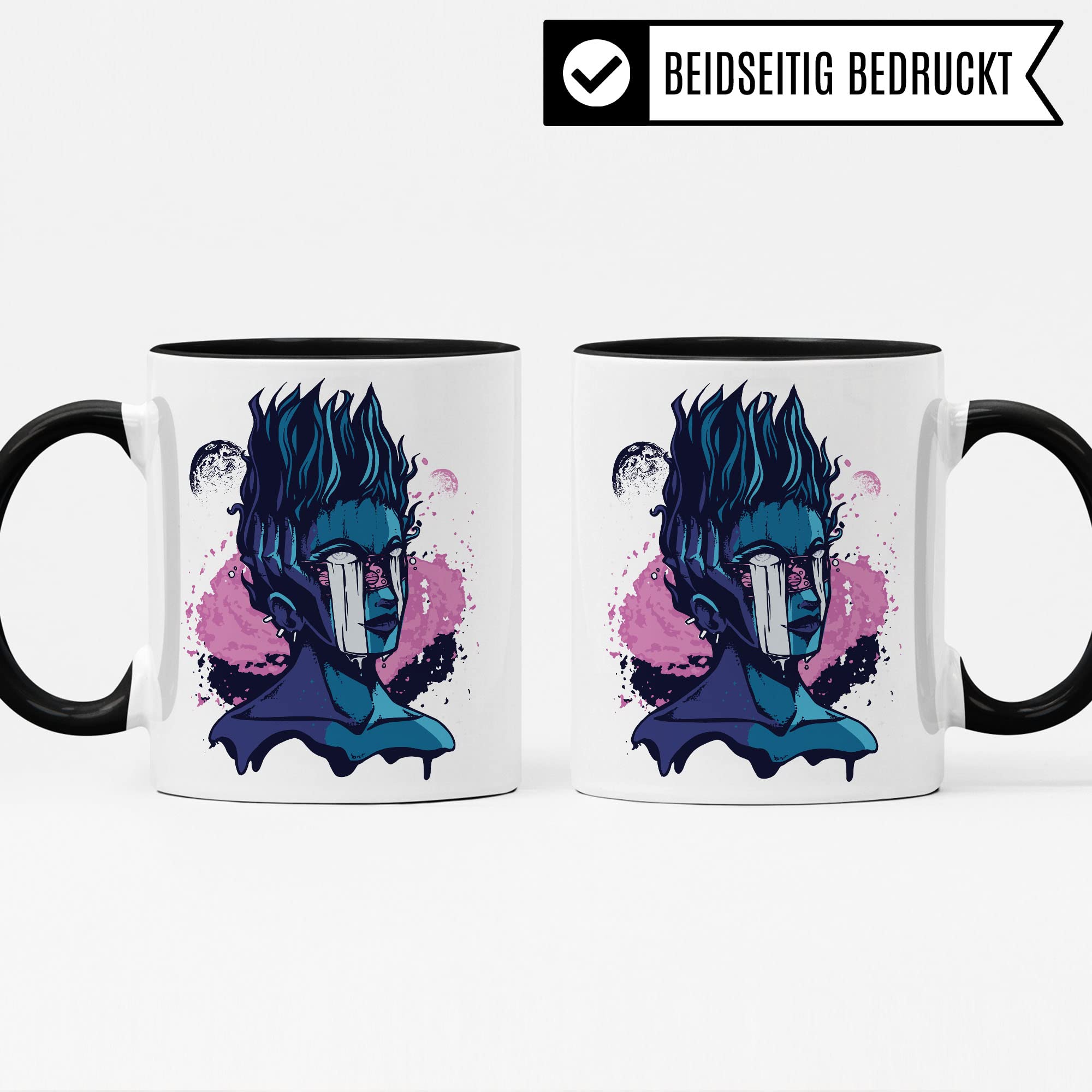 Vaporwave Tasse Geschenkidee Art Kaffeetasse Geschenk für Kunstlehrer Kaffeebecher Design Becher