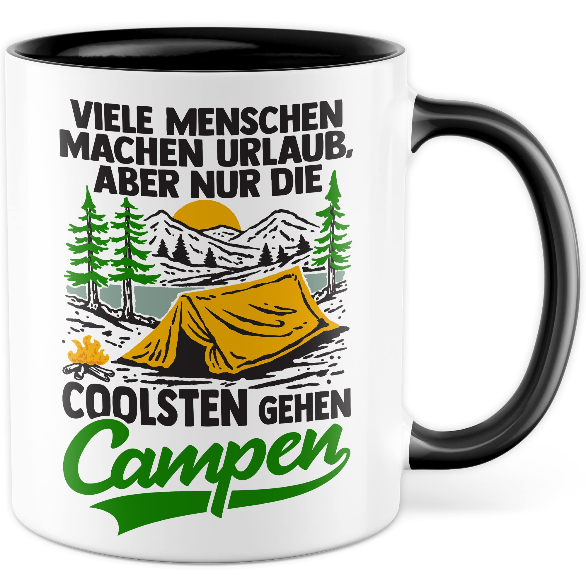 Reisen Tasse Wohnmobil Becher Roadtrip Kaffeetasse Camping Geschenk Urlaub Camper Kaffee-Becher Geschenkidee Outdoorfans Bagpacking Zelt Zelten Abenteuer Outdoor Spruch Weltreise Urlaub