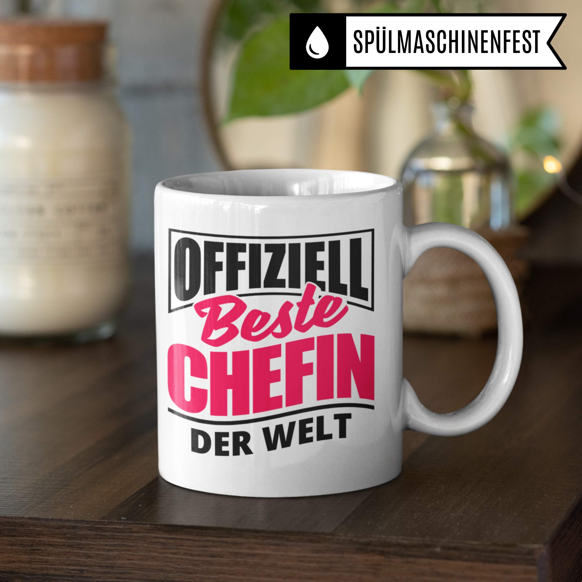 Pagma Druck Geschenk Chefin Tasse, Geschenkideen für Chefin, Beste Chefin der Welt Kaffeetasse, Kaffeebecher Vorgesetzte Leiterin Boss Frauen, Becher Abschied Geburtstag Weihnachten Büro