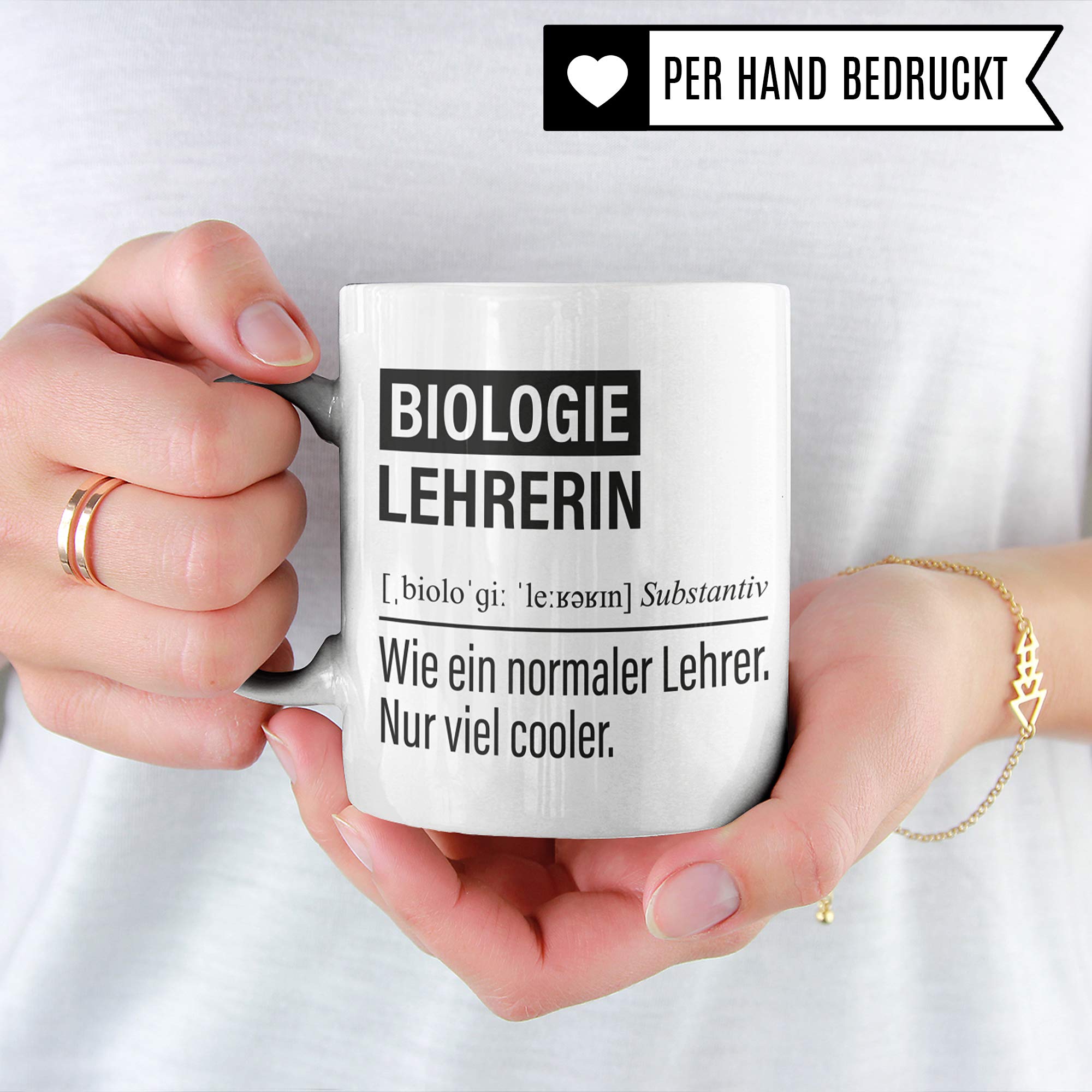 Biologielehrerin Tasse, Geschenk für Biologie Lehrerin, Kaffeetasse Geschenkidee Lehrer, Kaffeebecher Lehramt Schule Bio Unterricht Witz Biolehrerin