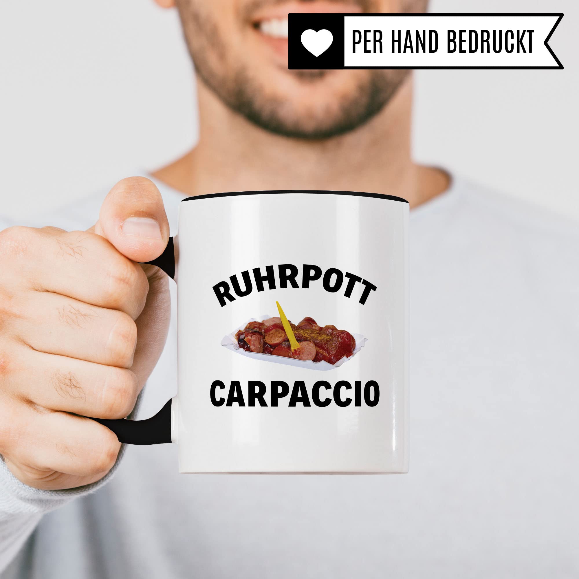 Ruhrpott Tasse Geschenkidee Heimat Kaffeetasse Humor Witz Geschenk für Nordrhein-Westfalen Kaffeebecher NRW Becher