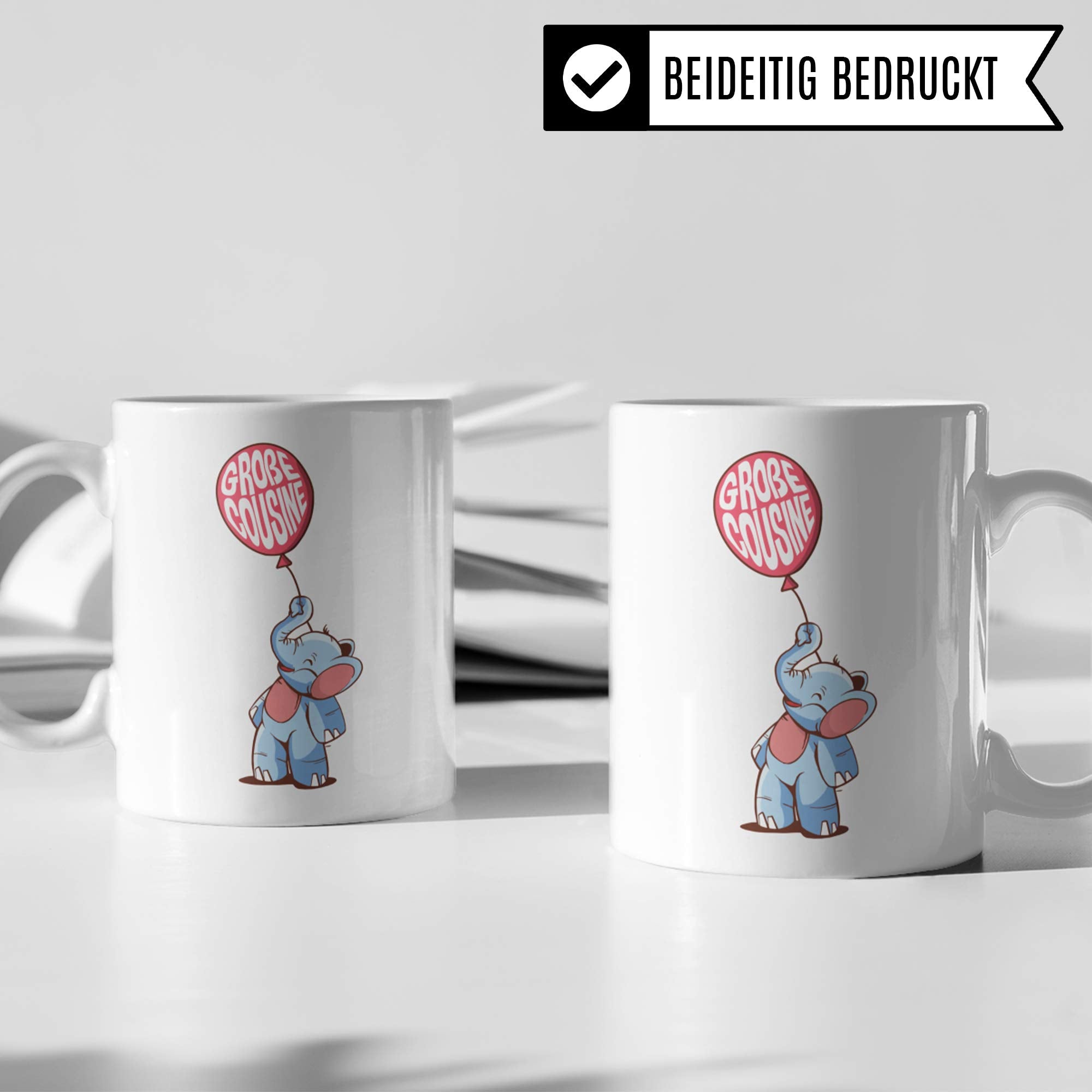 Pagma Druck Cousine Tasse, große Cousine Geschenkideen, Nichte Kaffeetasse Geschenk Cousine Becher lustig, Kaffeebecher Familie Kusine Spruch