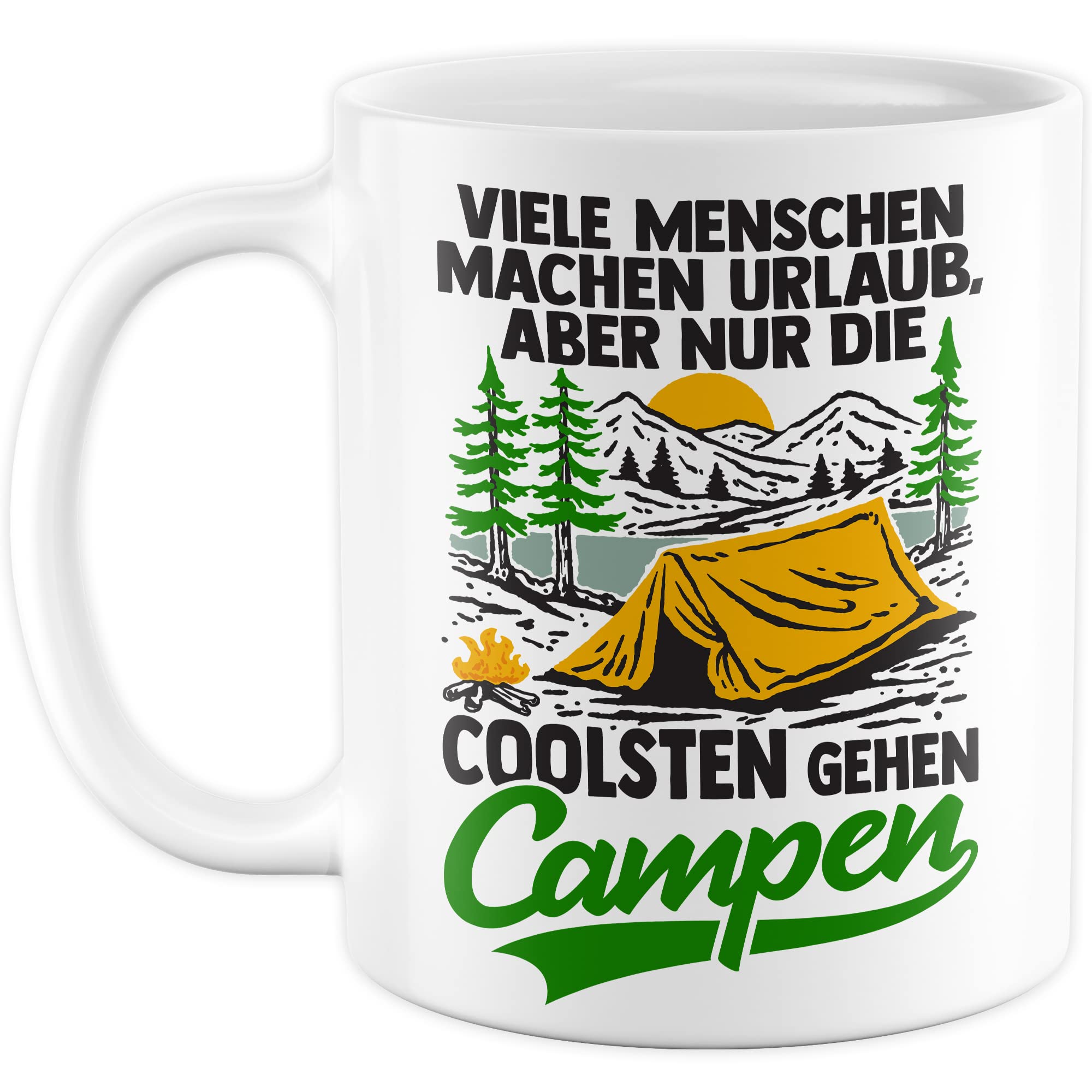 Reisen Tasse Wohnmobil Becher Roadtrip Kaffeetasse Camping Geschenk Urlaub Camper Kaffee-Becher Geschenkidee Outdoorfans Bagpacking Zelt Zelten Abenteuer Outdoor Spruch Weltreise Urlaub