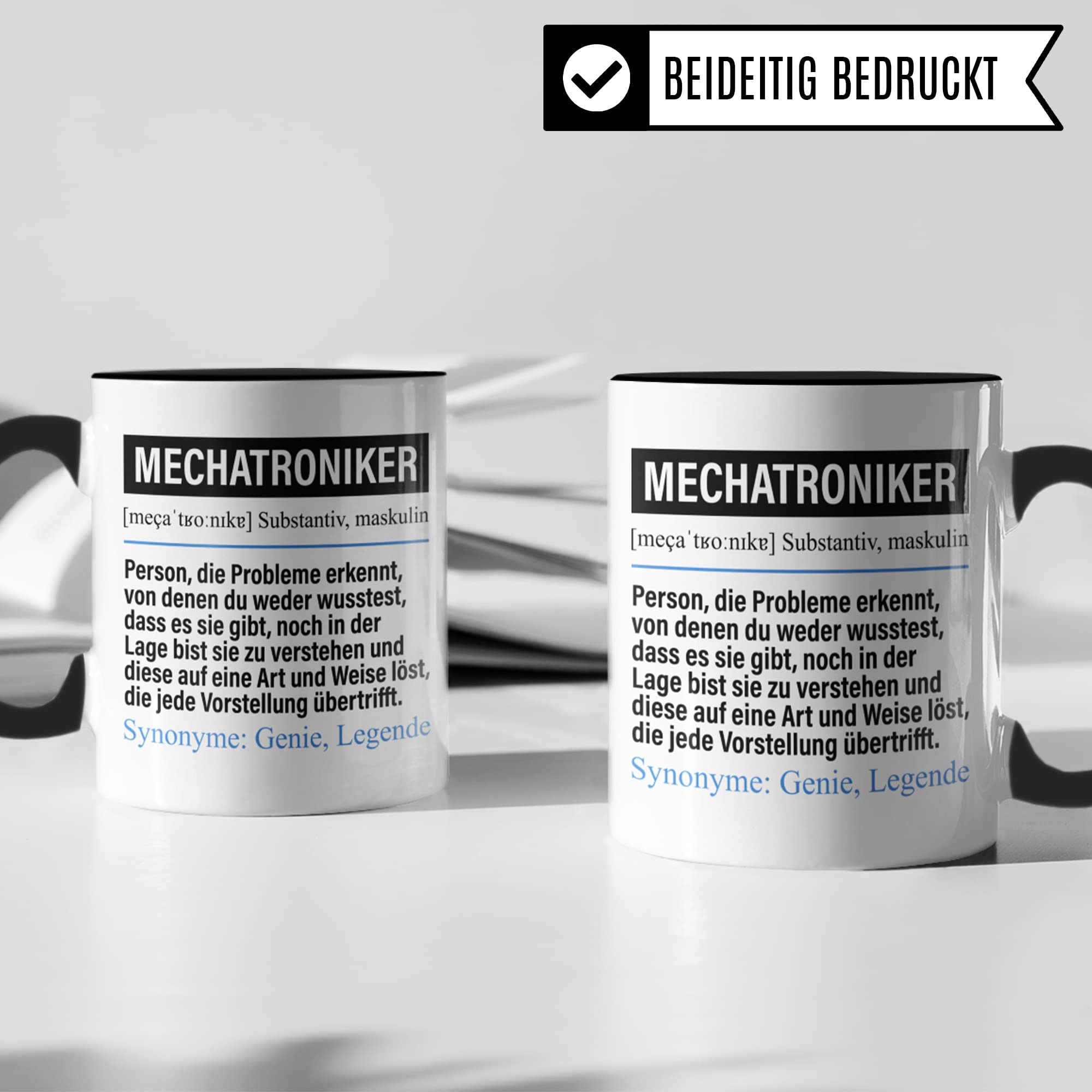 Tasse Mechatroniker lustig, KFZ Mechatroniker Geschenk Beruf, Spruch Kaffeebecher Mechatronikermeister Geschenkidee, Beruf Mechatronik Handwerker Kaffee-Tasse Teetasse Becher