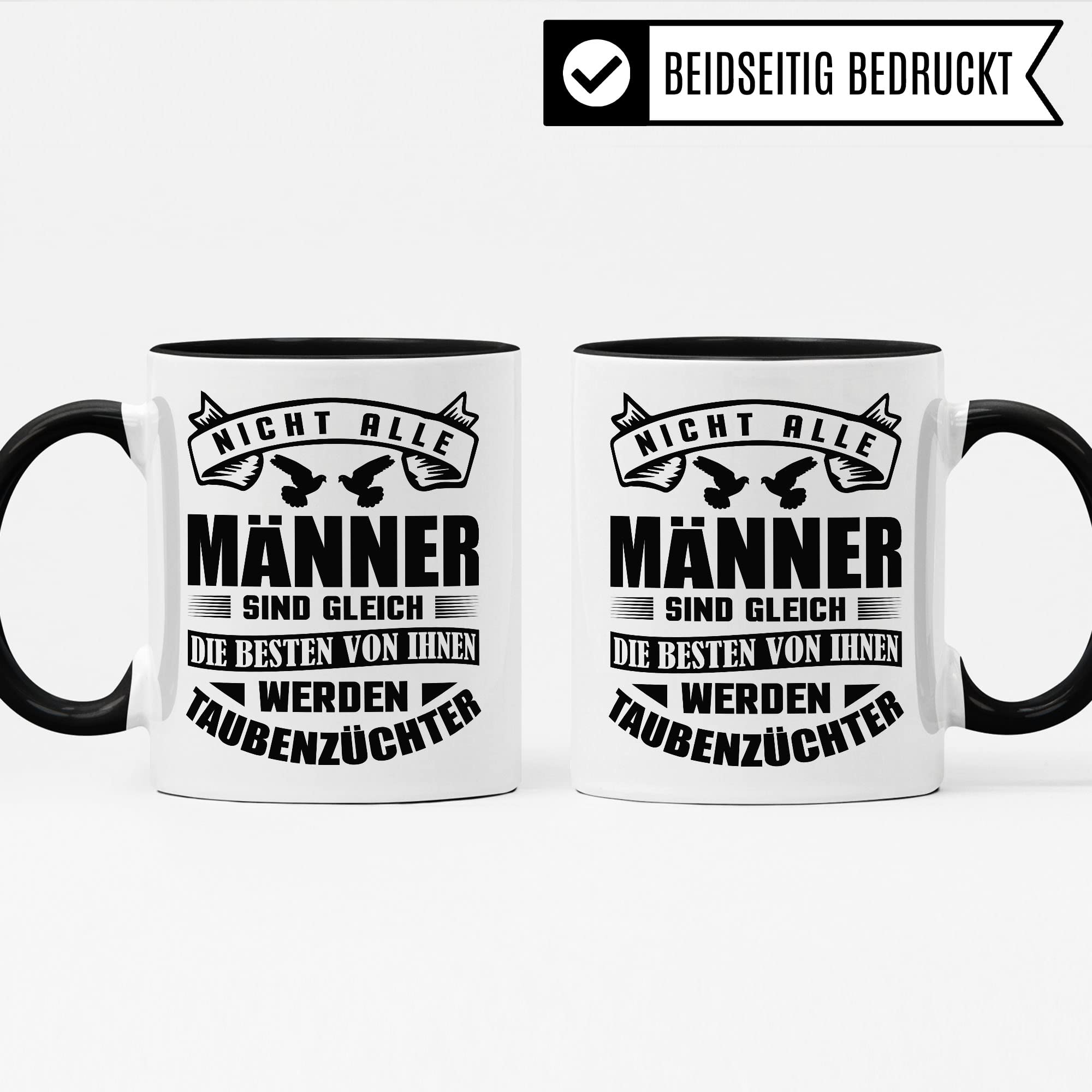 Taubenzüchter Tasse Geschenkidee, Kaffebecher mit Spruch lustig, Taubenzucht Geschenk, Kaffeetasse Humor Witz Geschenk für Männer, Taube Teetasse