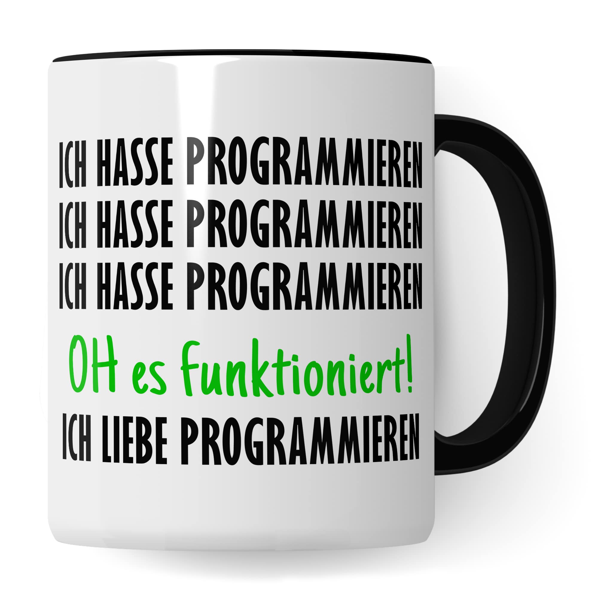 Programmieren Tasse Informatiker Kaffeetasse Informatikstudent Kaffee-Becher lustig Geschenk Sarkasmus Geschenkidee Programmierer