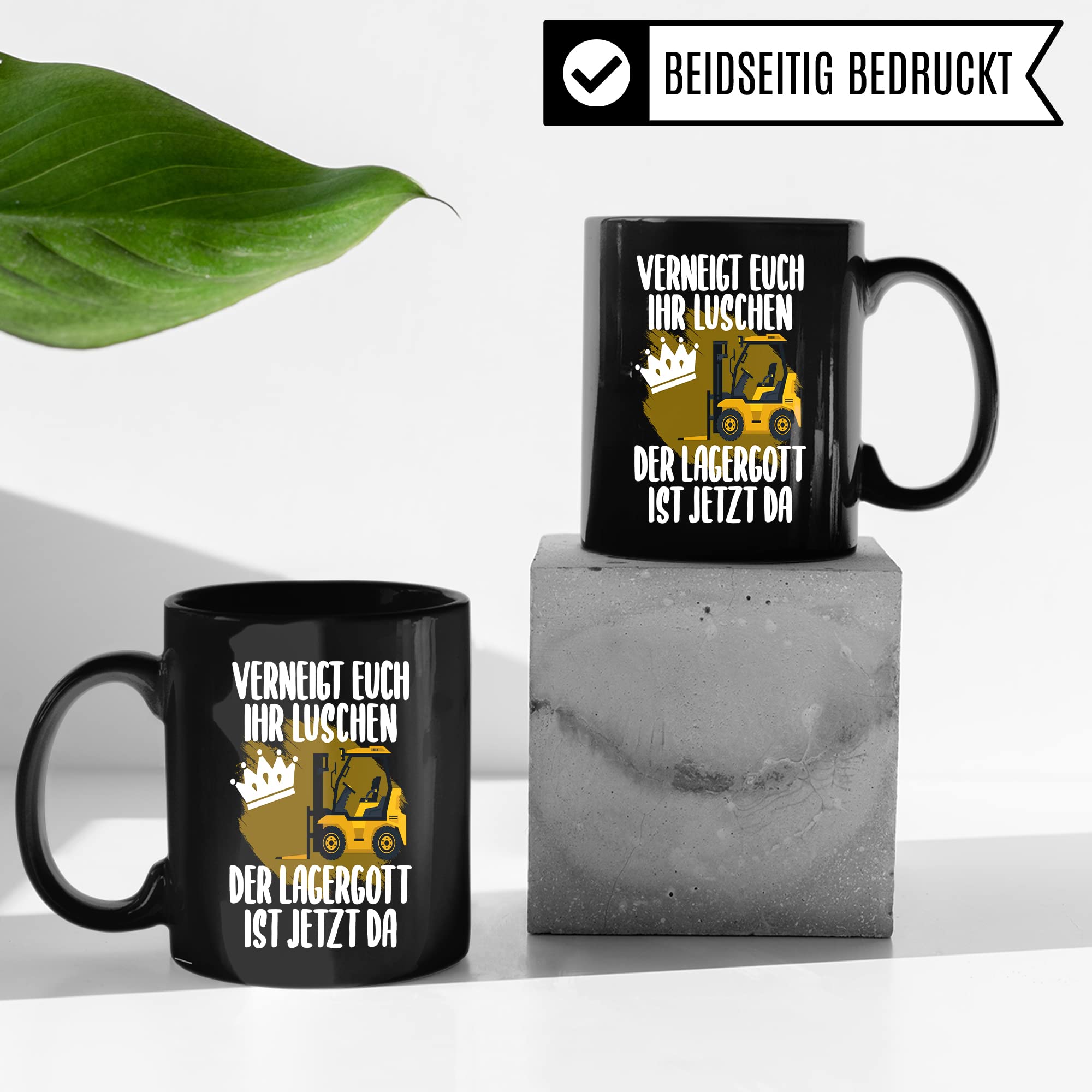 Lagerist Tasse mit Spruch lustig Staplerfahrer Geschenk Gabelstaplerfahrer Kaffee-Tasse böser Humor Kaffeebecher Lagerarbeiter Geschenkidee Lagerlogistiker Kaffeetasse