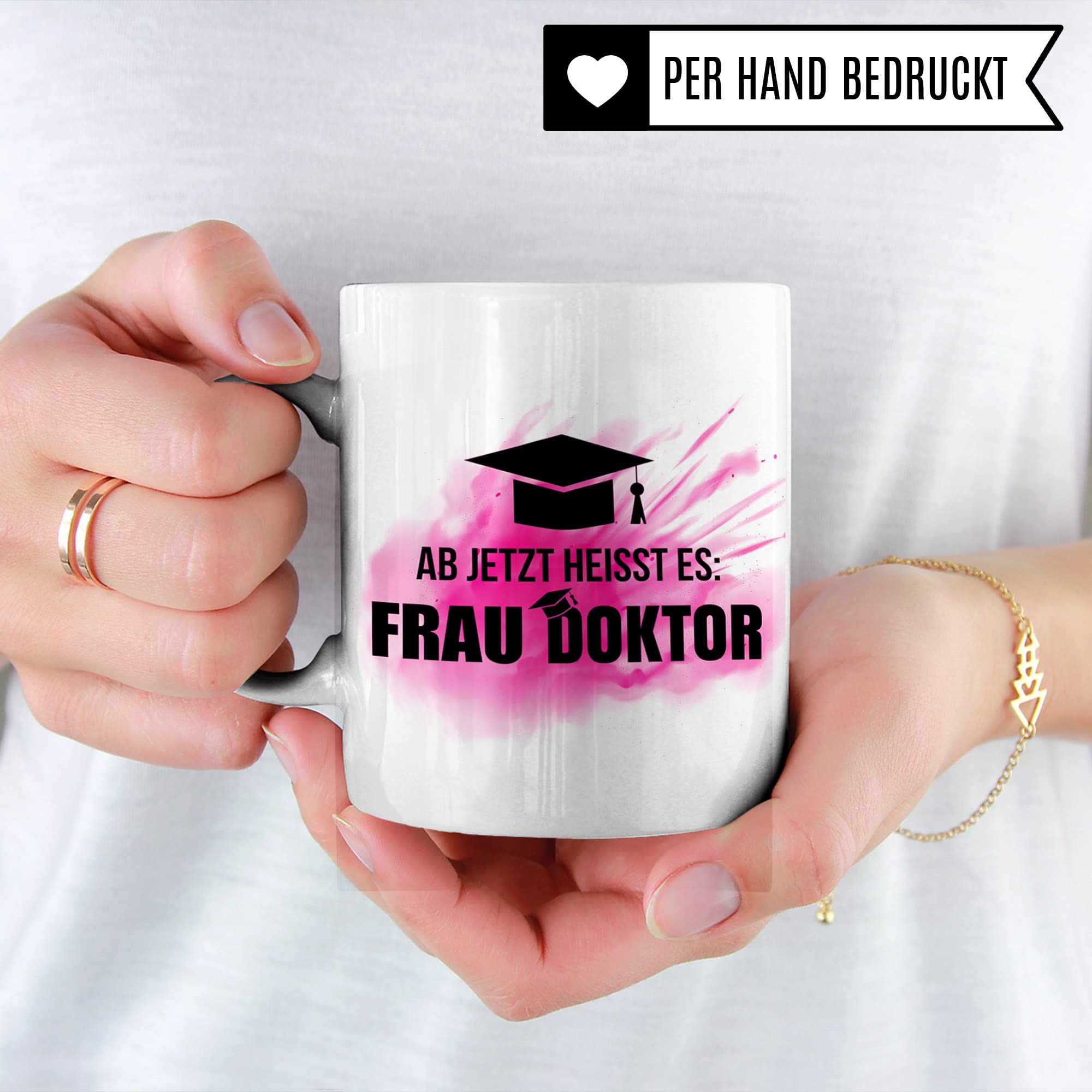 Doktor Tasse - Doktortitel Geschenkidee zur Doktorarbeit Promotion - Kaffebecher mit Spruch lustig Geschenk - Kaffeetasse promoviert Dissertation Dr. Teetasse