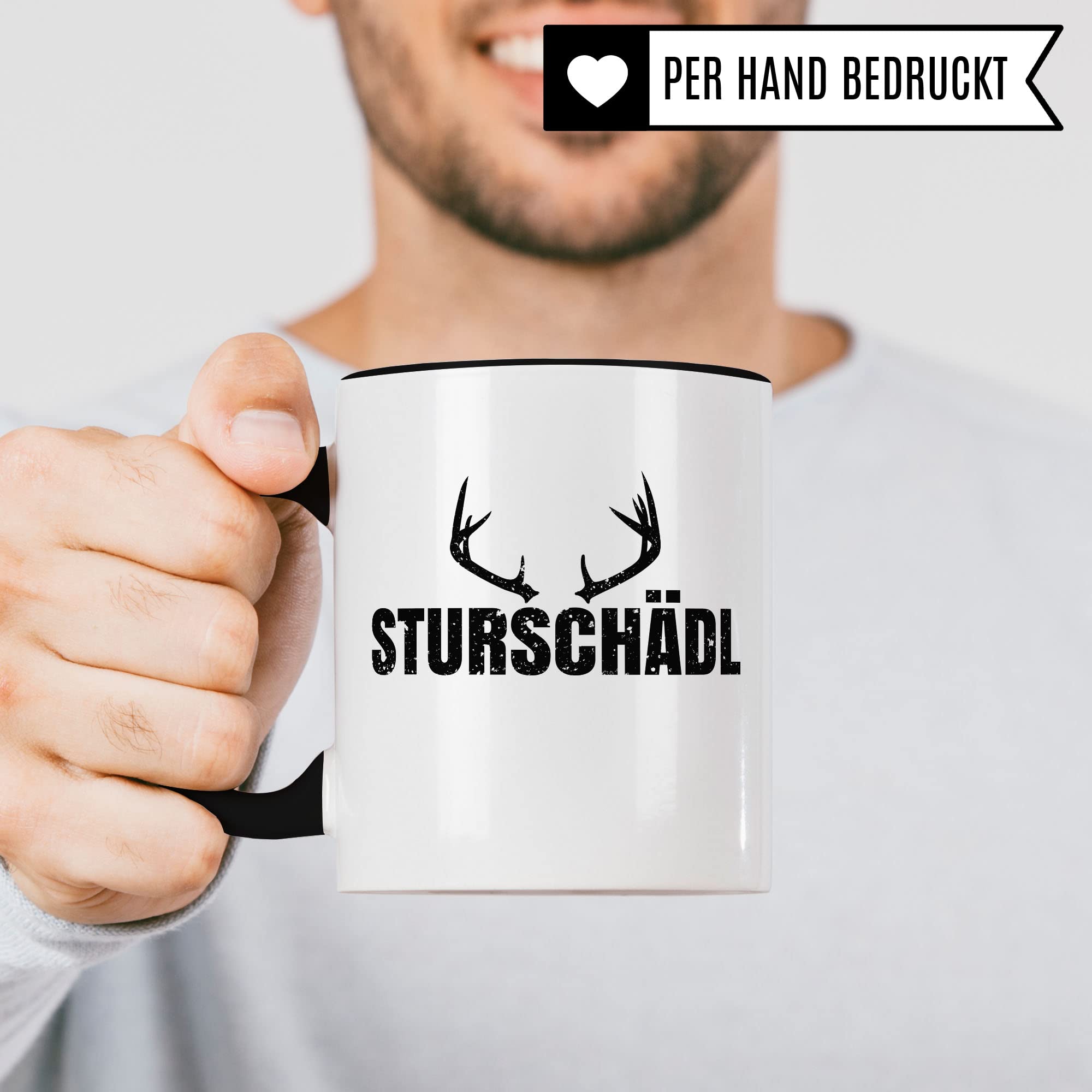 Sturschädl Tasse Geschenkidee Dickkopf Kaffeetasse Geschenk für Bayer Kaffeebecher Bayrisch Becher