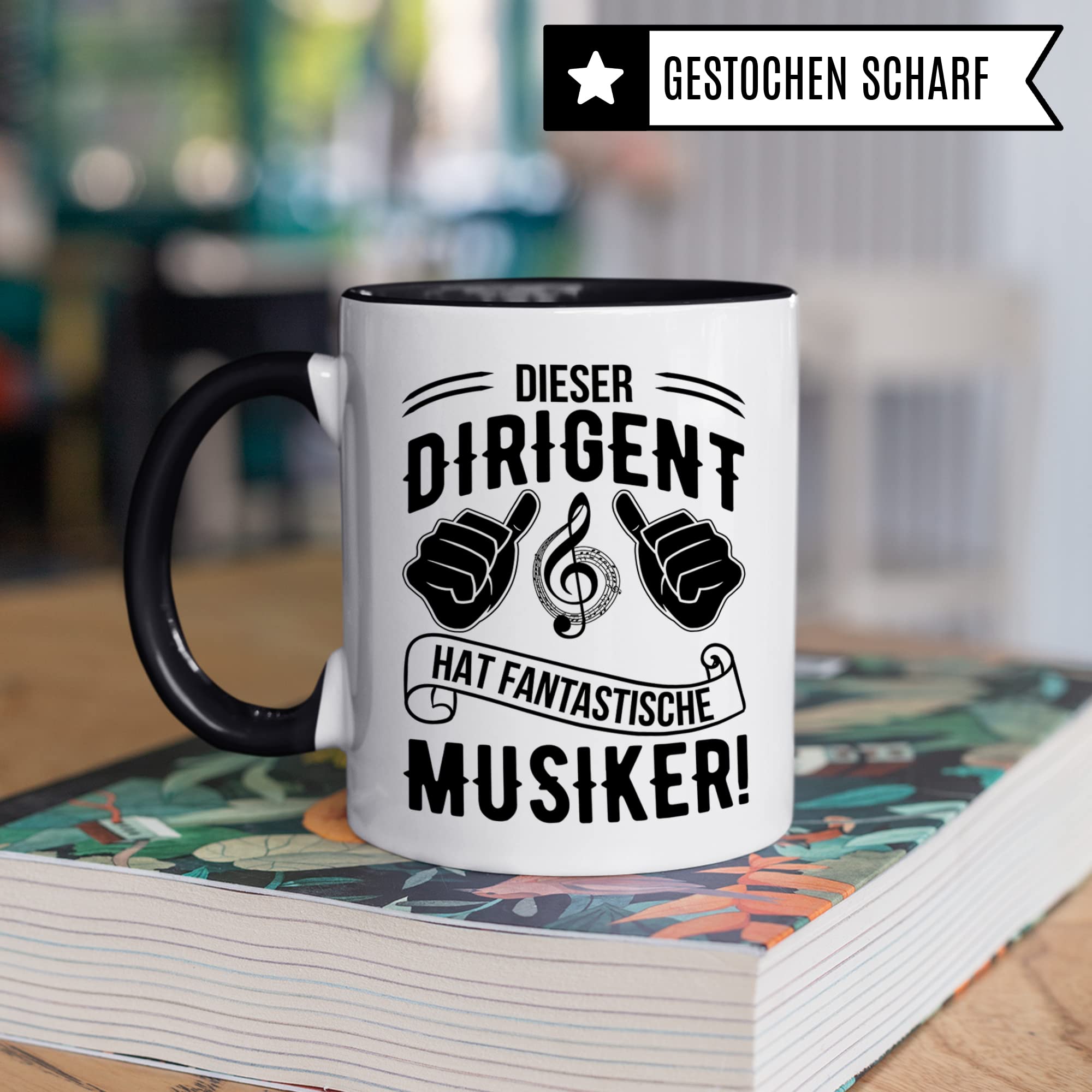 Dirigieren Tasse Geschenkidee, Kaffeetasse Humor Witz Geschenk für Dirigent, Ochester Kaffeebecher mit Spruch lustig, Musiker Becher