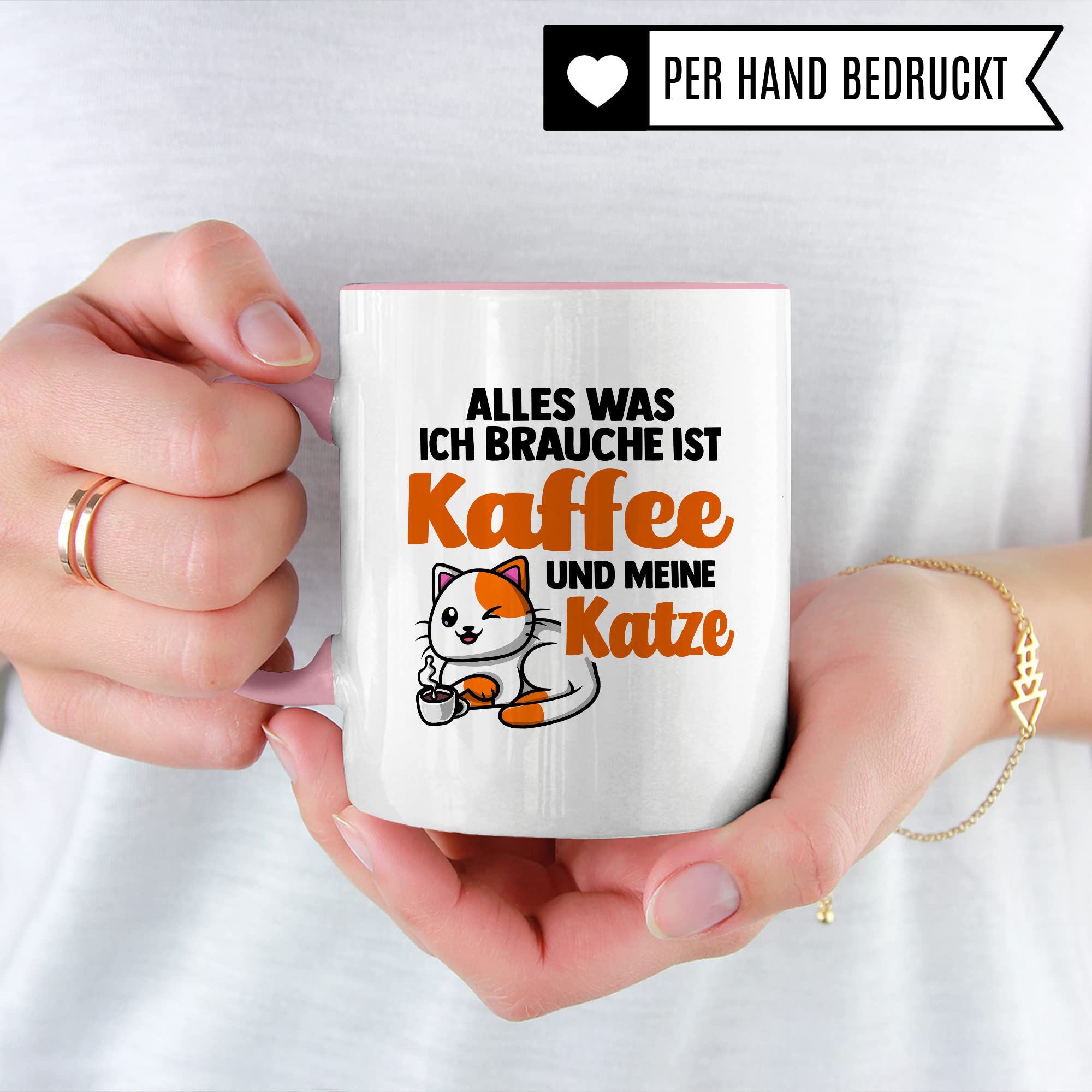 Lustige Tasse Katzen Kaffeetasse Humor Kaffee-Becher mit Spruch Katze Witz Katzenmama Geschenk Geschenkidee für Katzenliebhaber Kaffee und Katzen Kaffeeliebhaber Tasse fürs Büro