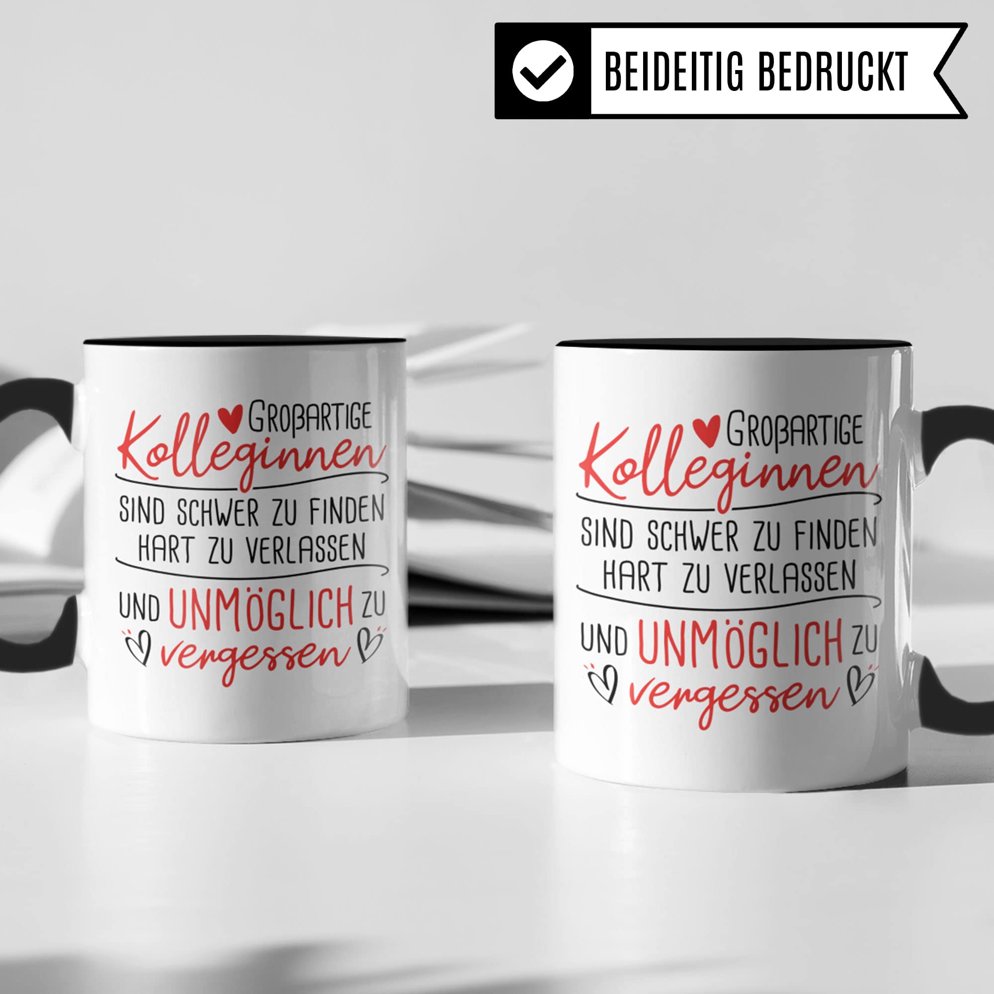 Tasse Kollegin Abschiedsgeschenk - Neuer Job Geschenk Frau Kaffeetasse - Geschenkidee Abschied Jobwechsel Rente Renteneintritt Verabschiedung Kolleginnen Kollege Kaffee-Becher