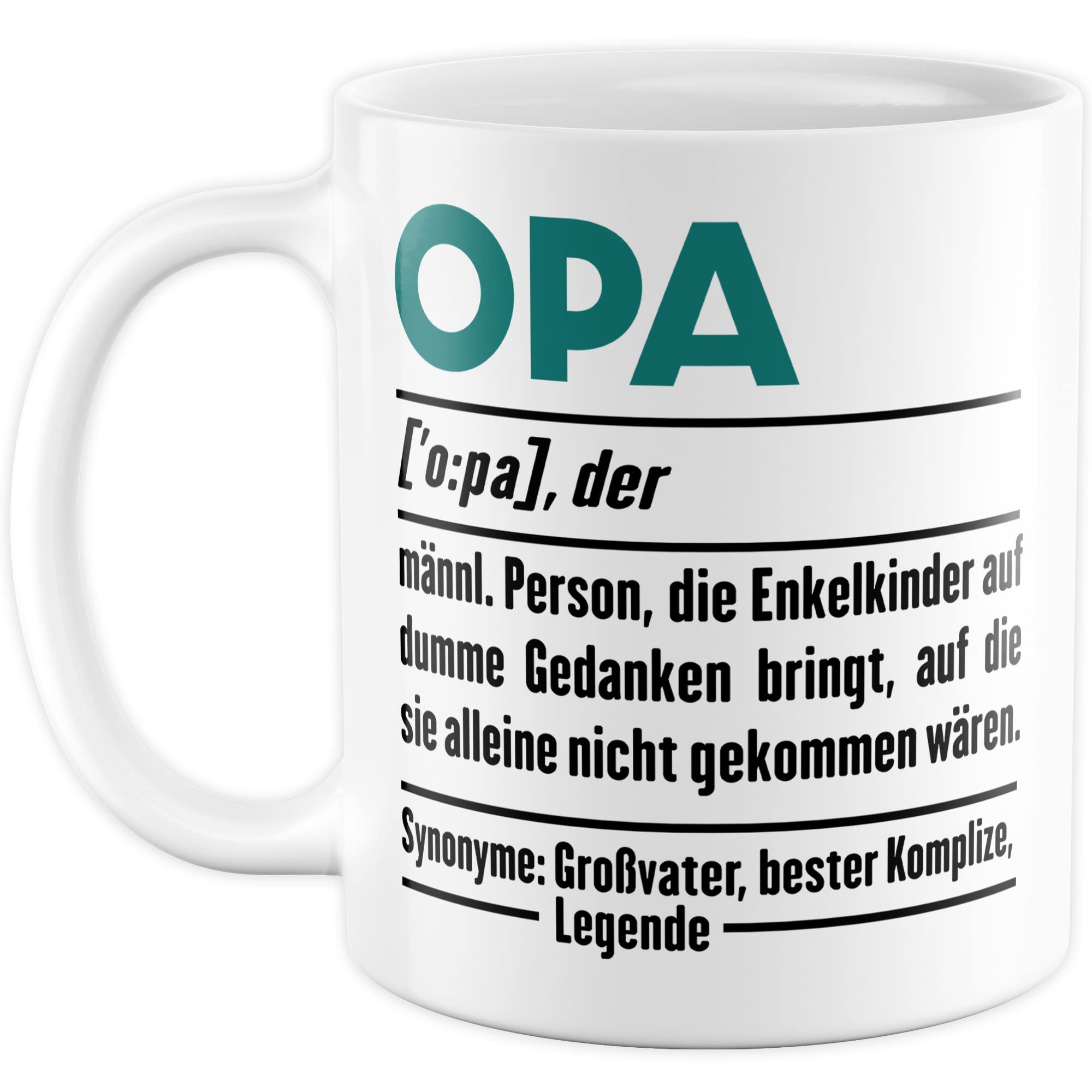 Tasse Opa Enkel Spruch Opas Geschenk Großvater schöne Geschenkidee Kaffee-Becher