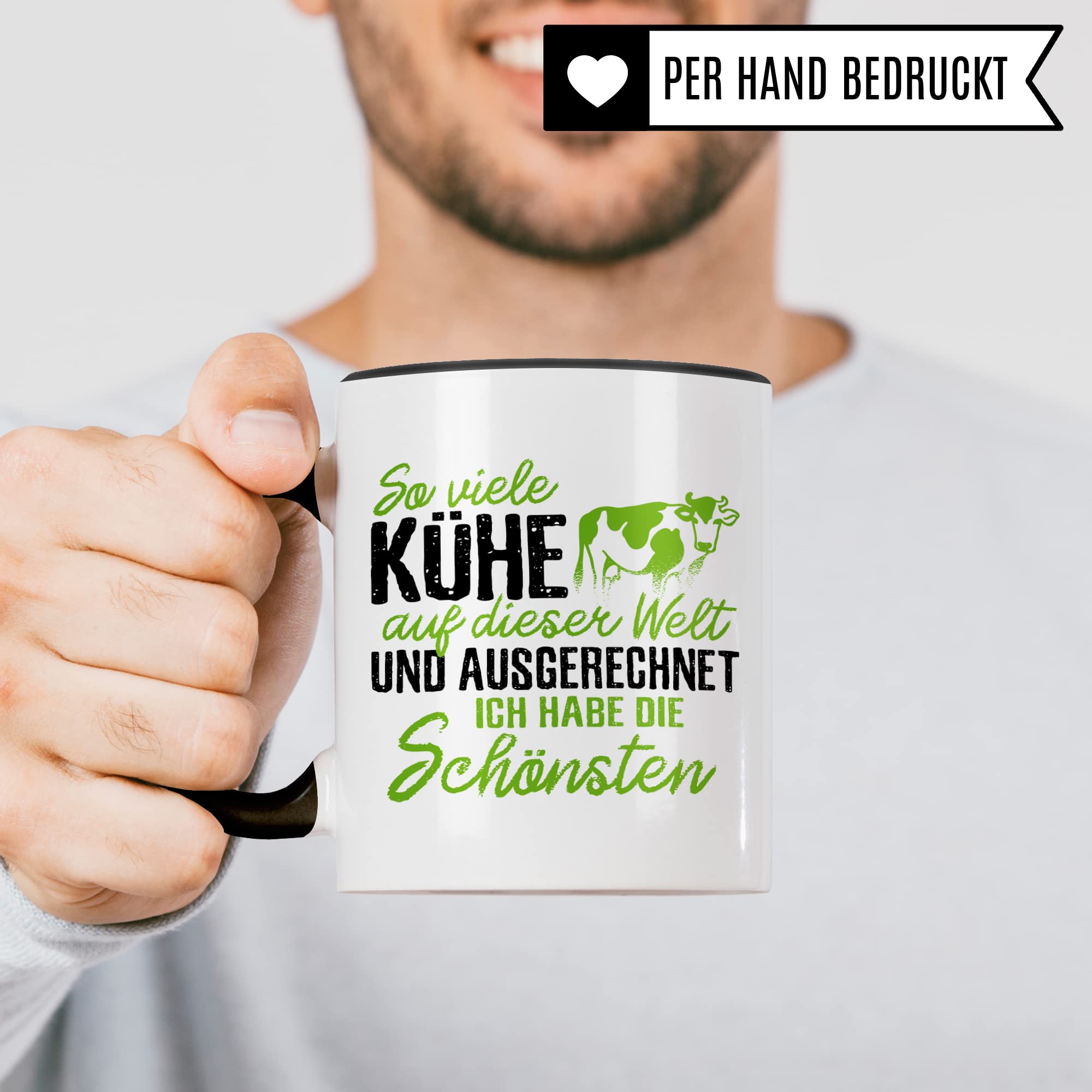 Kühe Tasse Bauer, Landwirt Geschenk lustig, Bäuerin Becher Kaffeetasse Beruf Landwirt, Tasse mit Kuh Motiv, Geschenkidee, Kaffeebecher Teetasse Landwirt