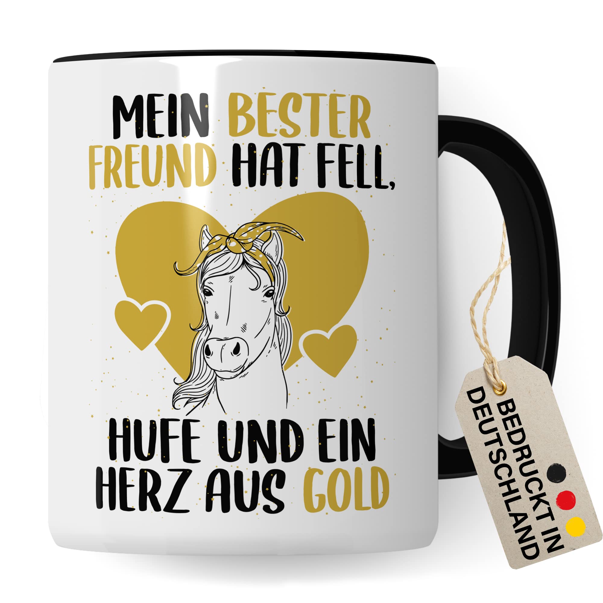 Tasse Pferd Pferde Kaffeetasse Reiterin Kaffee-Becher Reiten bester Freund Vierbeiner Teetasse Pferdemädchen Stallmädchen Pferdeliebhaber Geschenk Geschenkidee Stall Reiter