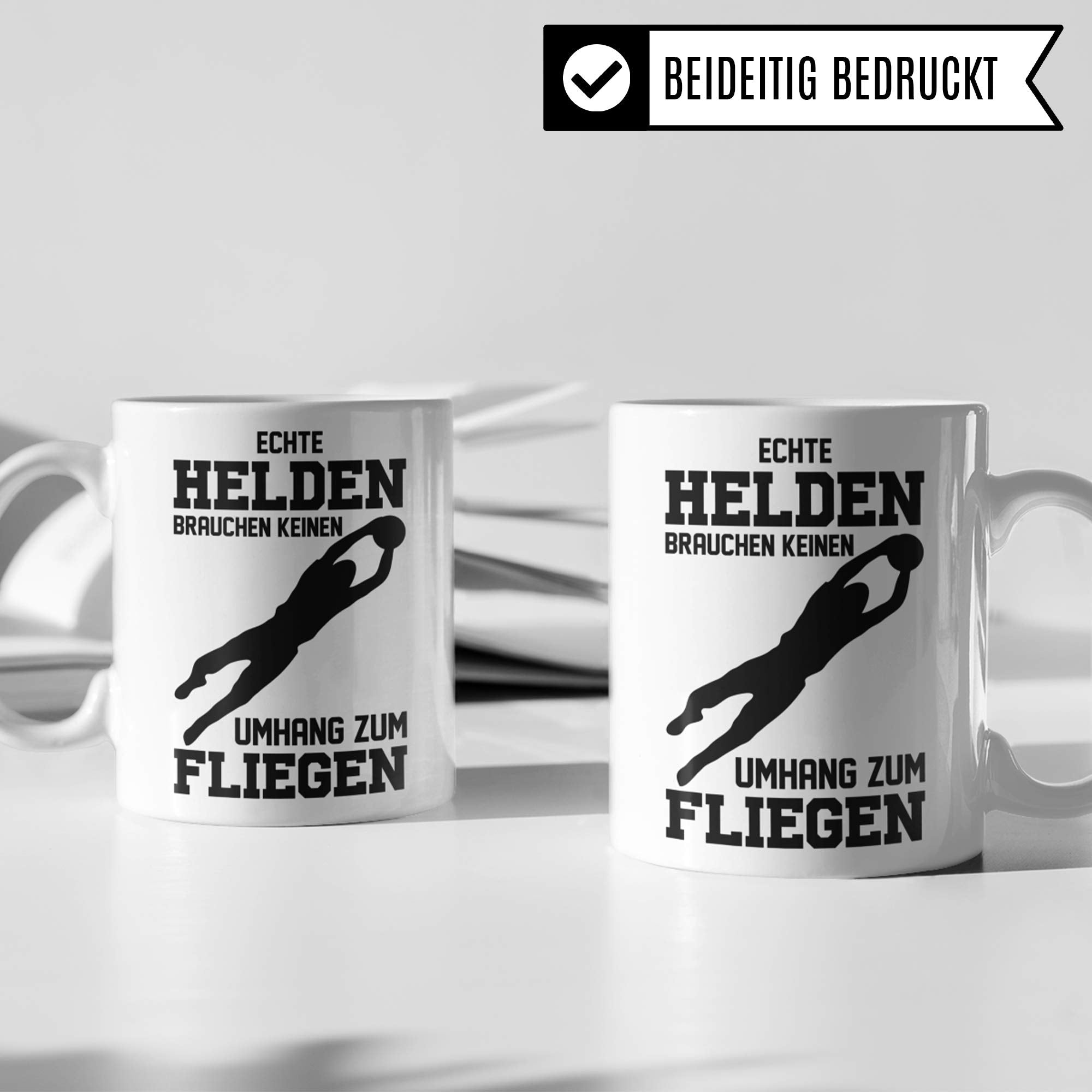 Pagma Druck Torwart Tasse - Geschenk Torhüter Spruch für jeden Handball und Fussball Torwart Geschenkidee Spruch