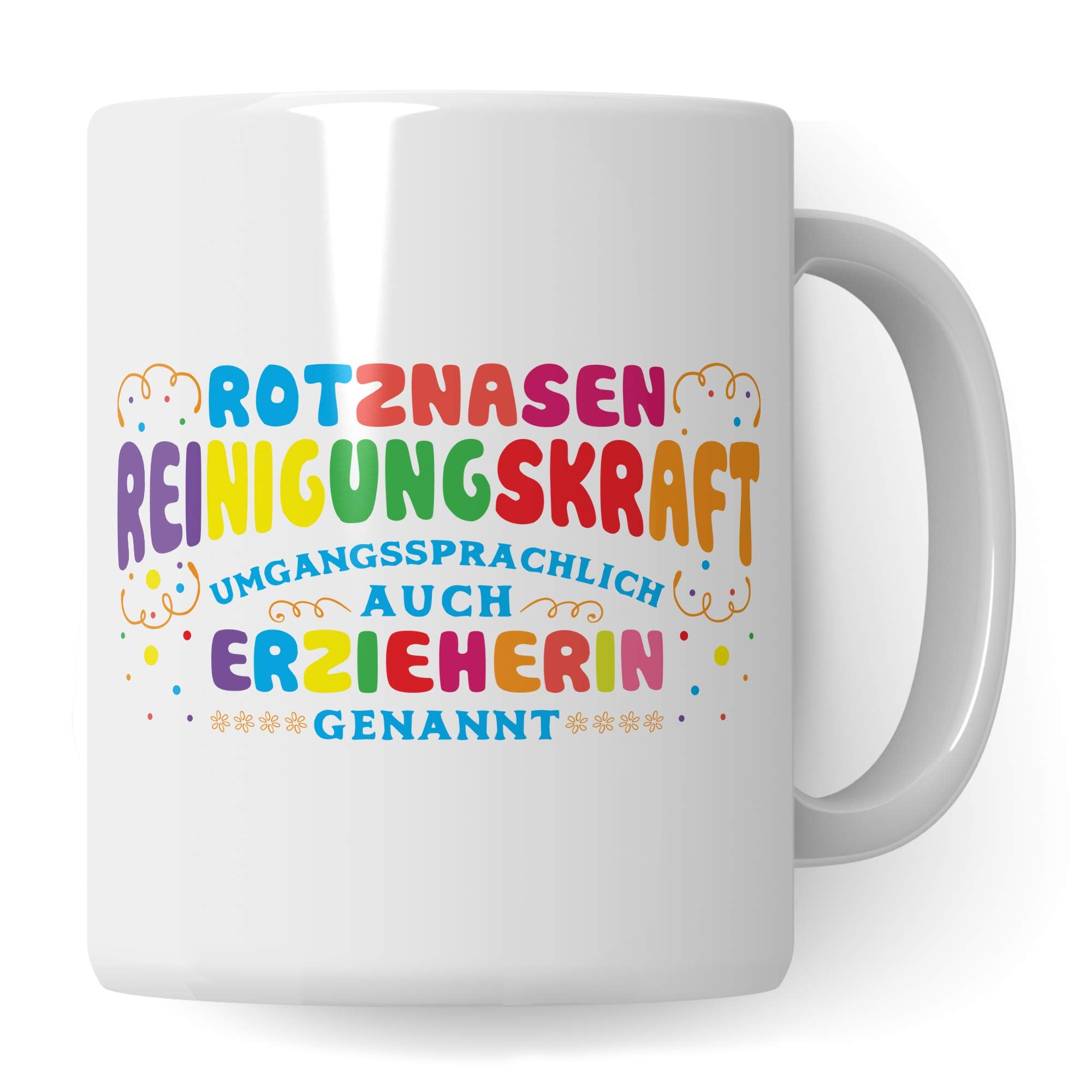 Pagma Druck Erzieherin Geschenk, Erzieher Tasse Abschiedsgeschenk Kindergarten Becher, Erzieherin Tasse Kaffeetasse, Geschenkidee für Erzieherin Abschied, Kaffeebecher Kindergärtnerin Kita Dankeschön