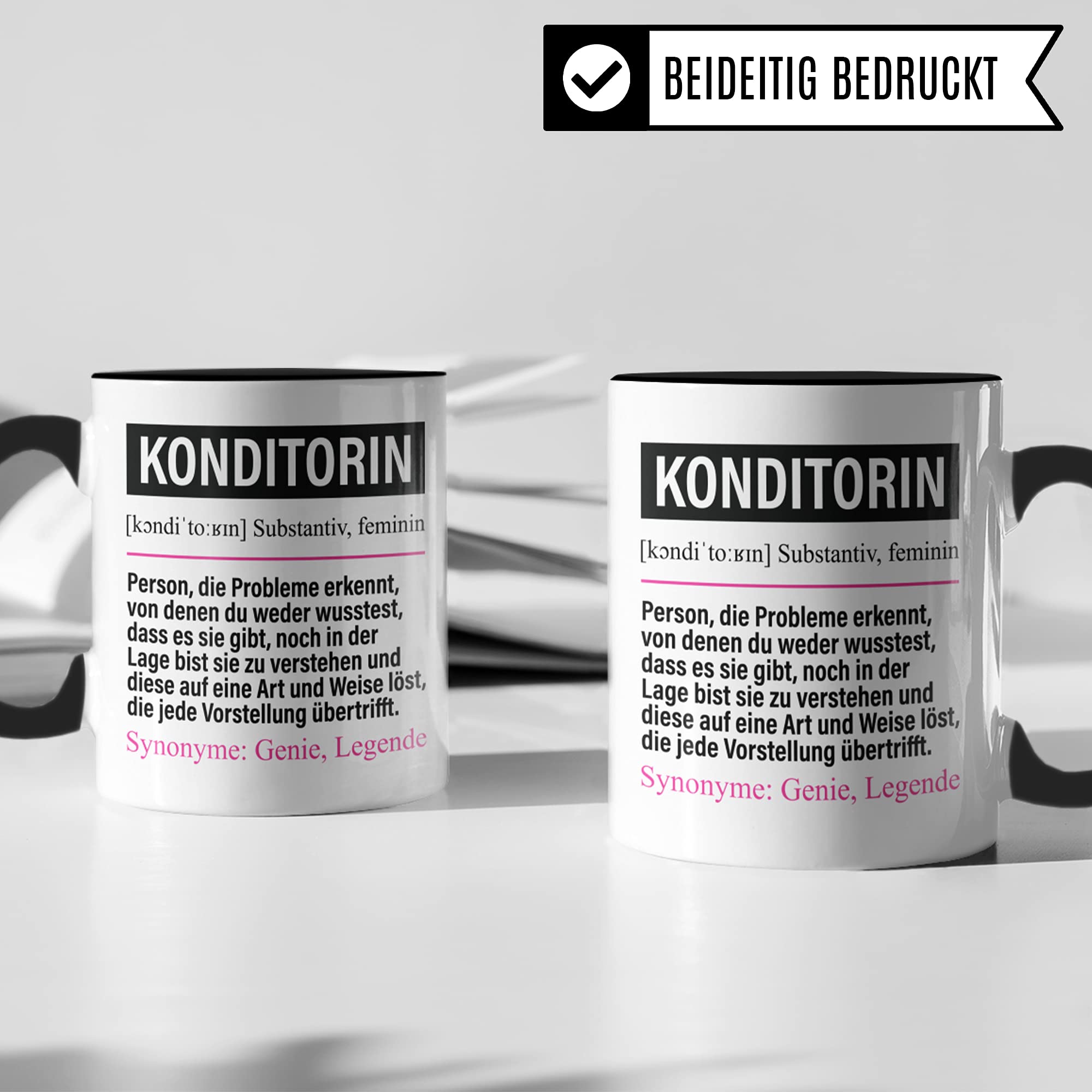 Konditorin Tasse lustig, Konditorin Geschenk Beruf, Spruch Konditorei Geschenkidee, Kaffeetasse Beruf Bäckerin Kaffeebecher Teetasse Becher