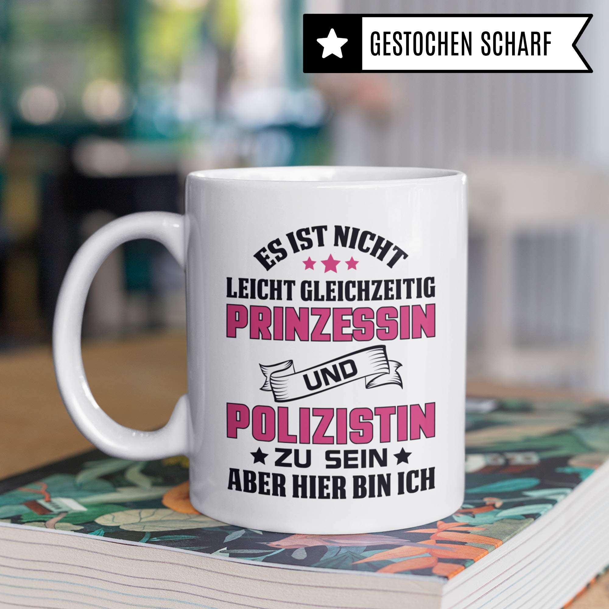 Pagma Druck Tasse Polizistin - Polizei Beruf Geschenk Polizeibeamtin Kaffeetasse Ausbildung Polizist Frau Geschenkidee