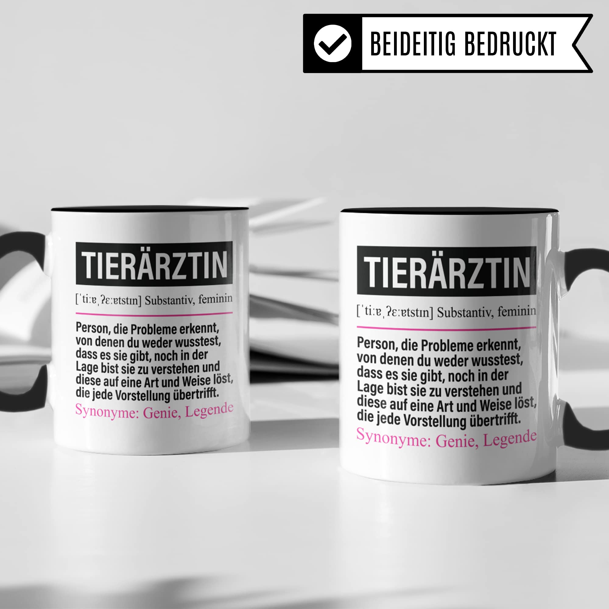 Tasse Tierärztin lustig, Tierärztin Geschenk Beruf, Spruch Kaffeebecher Tierärztinnen Geschenkidee, Beruf Tier Ärztin Kaffee-Tasse Teetasse Becher