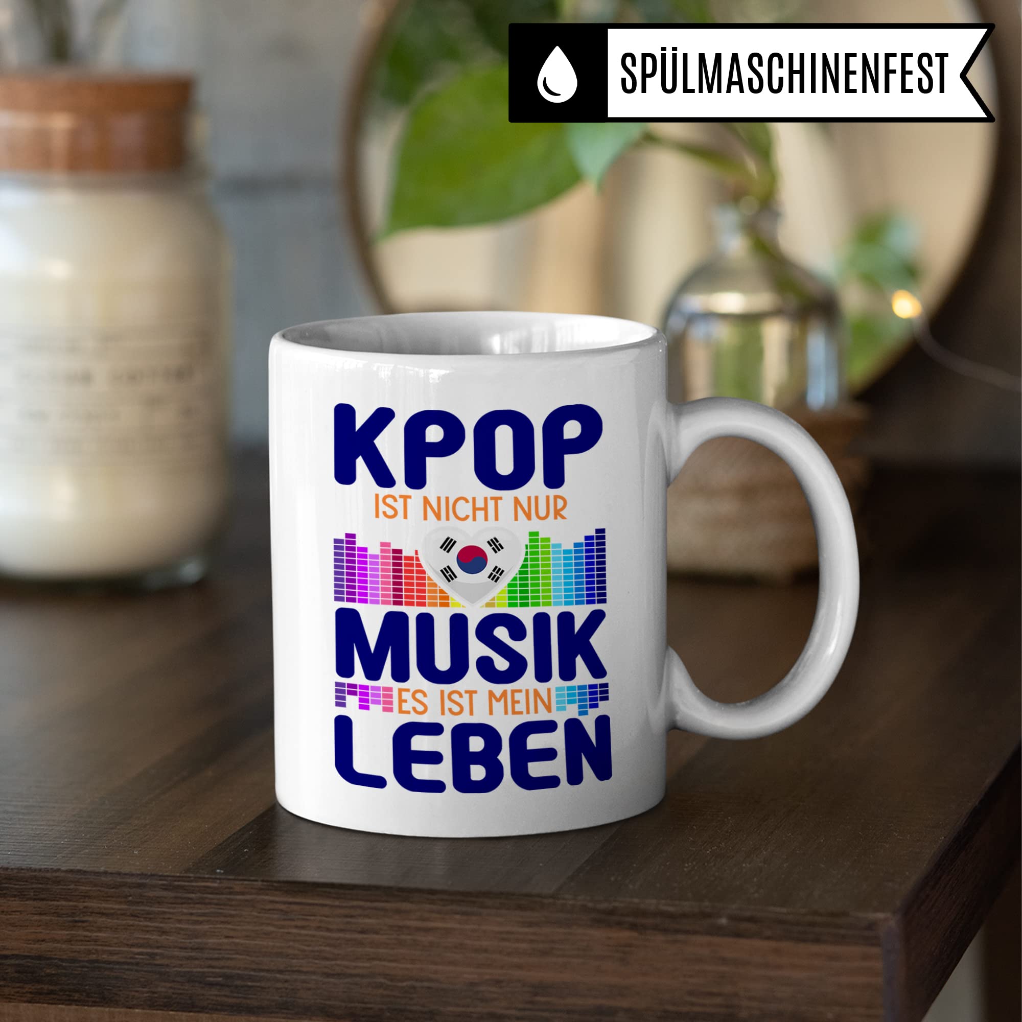 Kpop Tasse - K-Pop Geschenk Becher - Kaffeetasse mit K Pop Aufdruck Südkorea Korean Pop Kakao-Becher Musik Geschenkidee