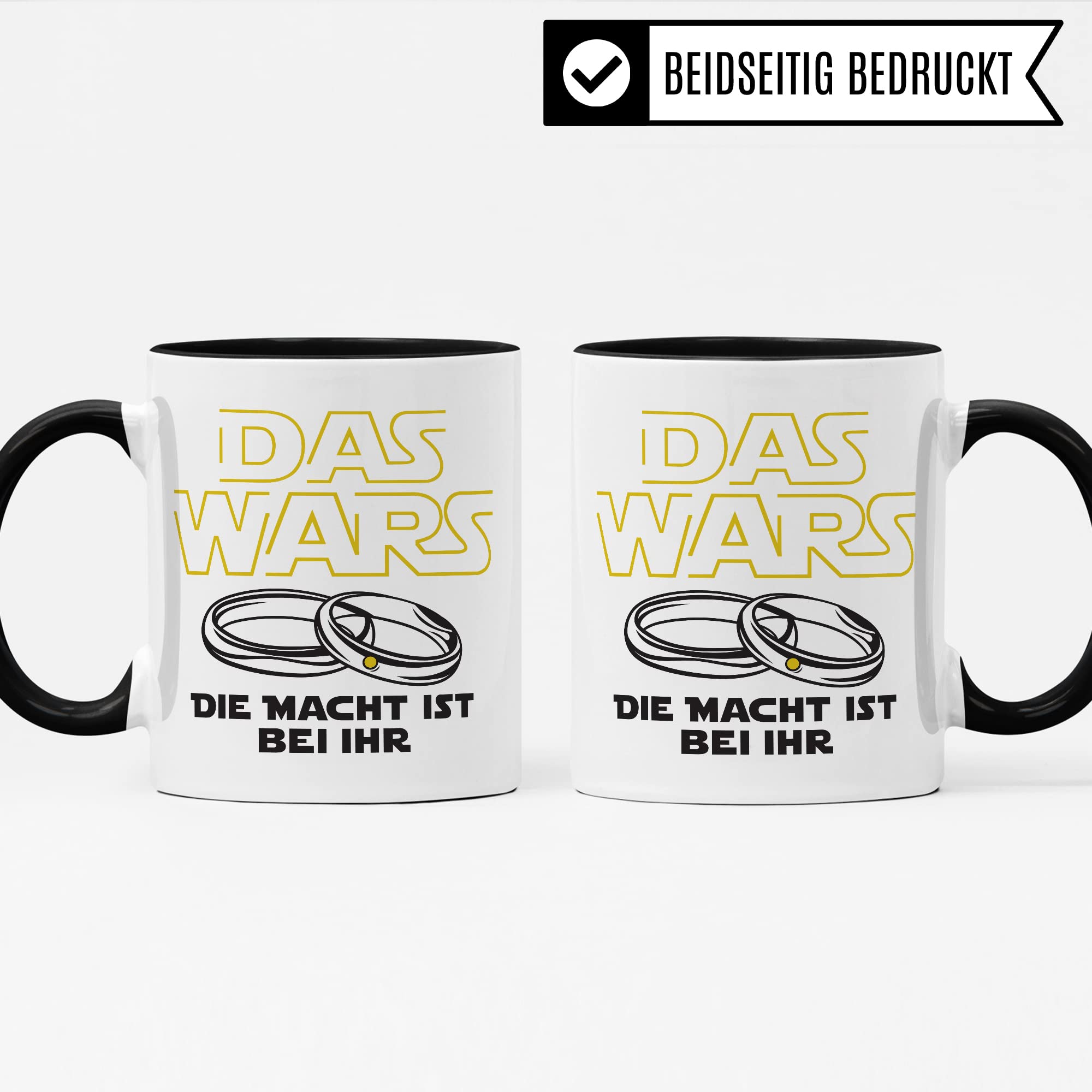 Tasse Ehemann lustig mit Spruch Geschenk Hochzeit Kaffeetasse Kaffee-Becher Hochzeits-Paar Geschenkidee Trauung Hochzeitsgeschenk Brautpaar Verlobungsgeschenk schwarzer Humor