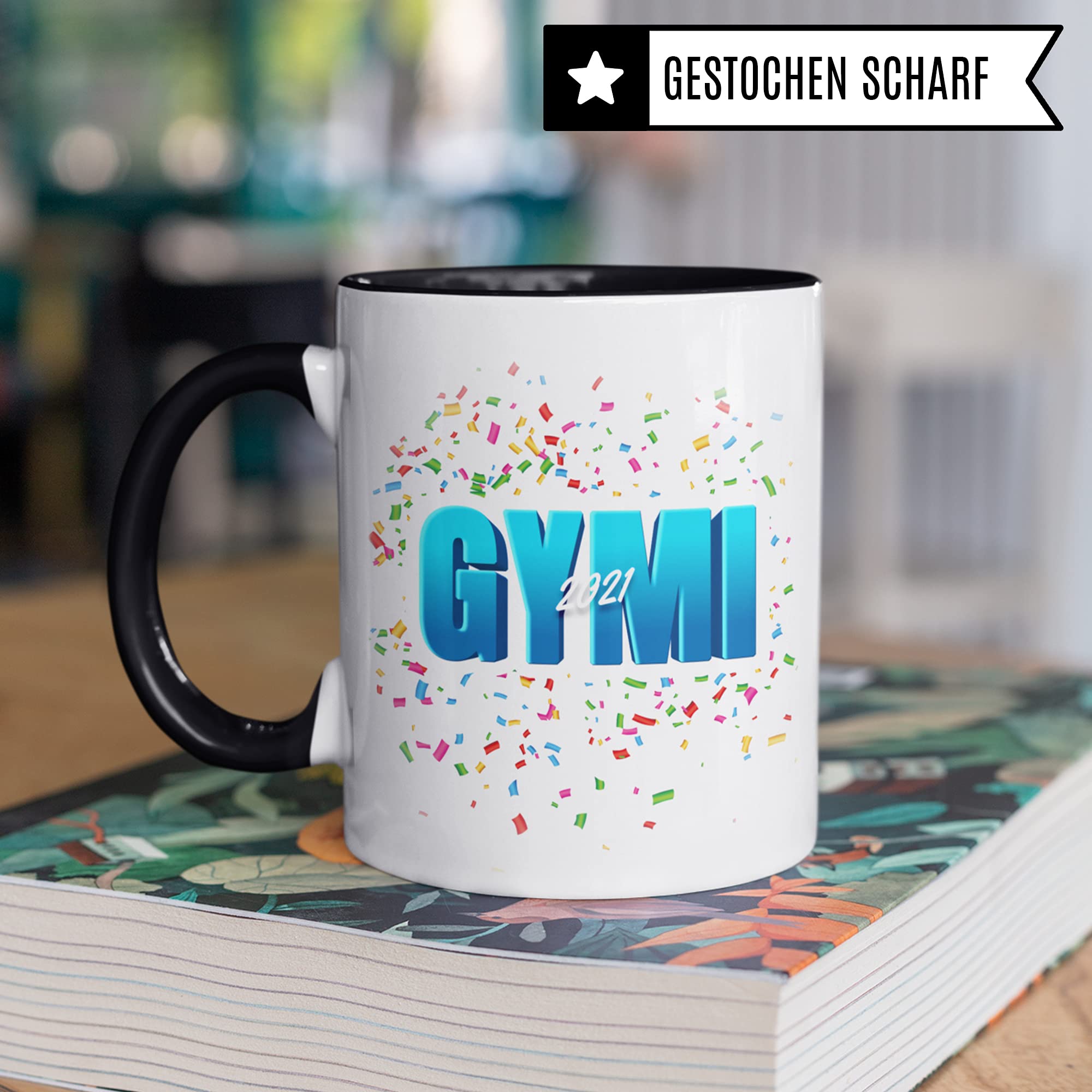 Gymnasium 5. Klasse Tasse, Schulwechsel von der Grundschule auf das Gymnasium Übergang Geschenk, Geschenkidee Übertritt Gymnasiast, Kakaobecher Schule Schüler Gymi Becher