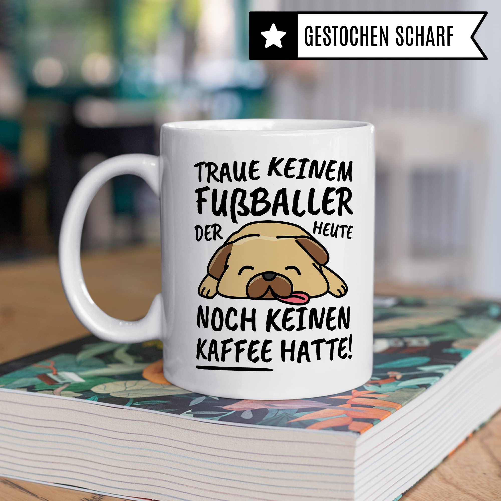 Tasse Fußballer lustig Fußballer Geschenk Beruf Spruch Kaffeebecher Fußballer Geschenkidee Kicker Fußballspieler Fußball Kaffee-Tasse Teetasse Becher