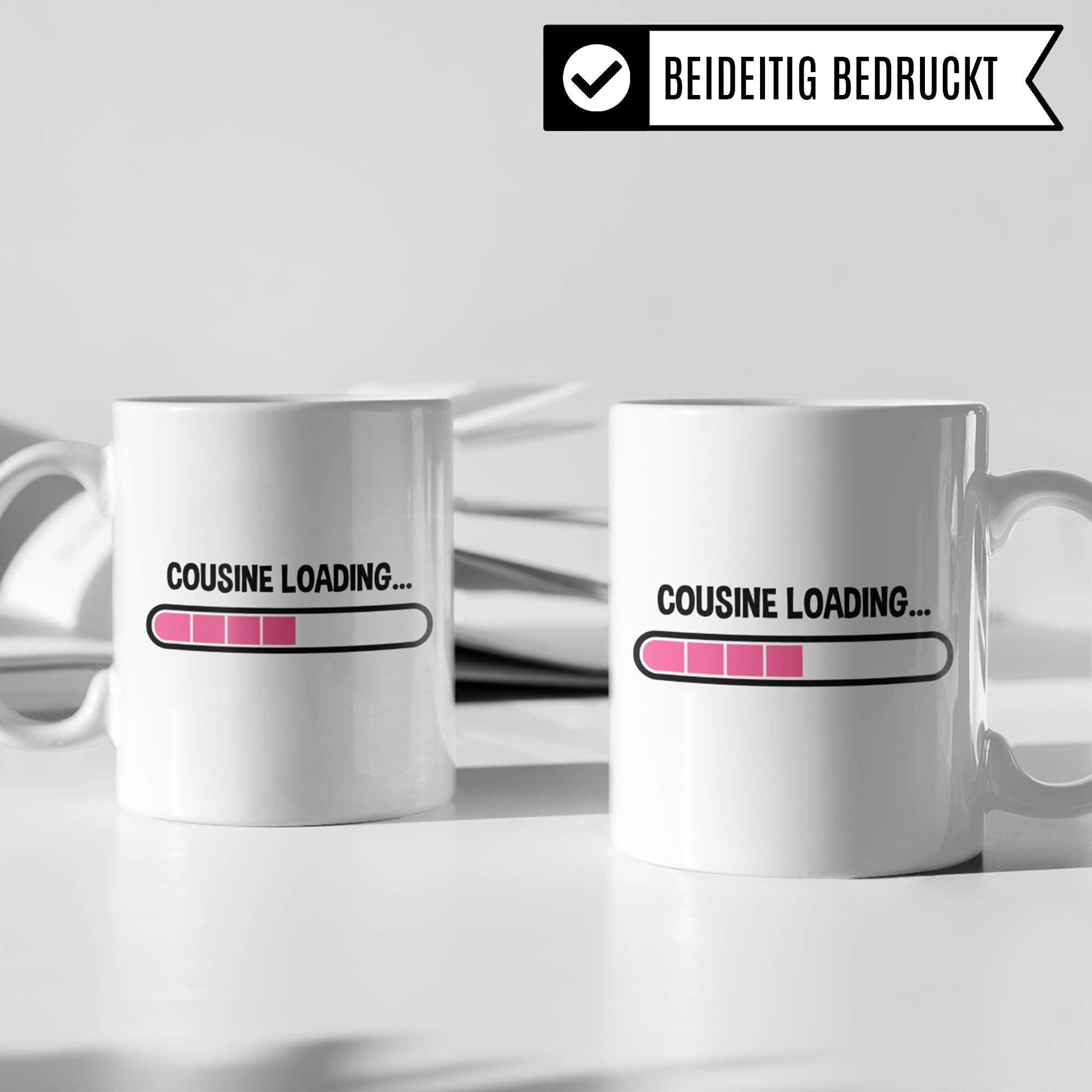 Pagma Druck Cousine Tasse, Cousine Geschenkideen, Nichte Kaffeetasse Geschenk Cousine Becher lustig, Kaffeebecher Familie Kusine Spruch