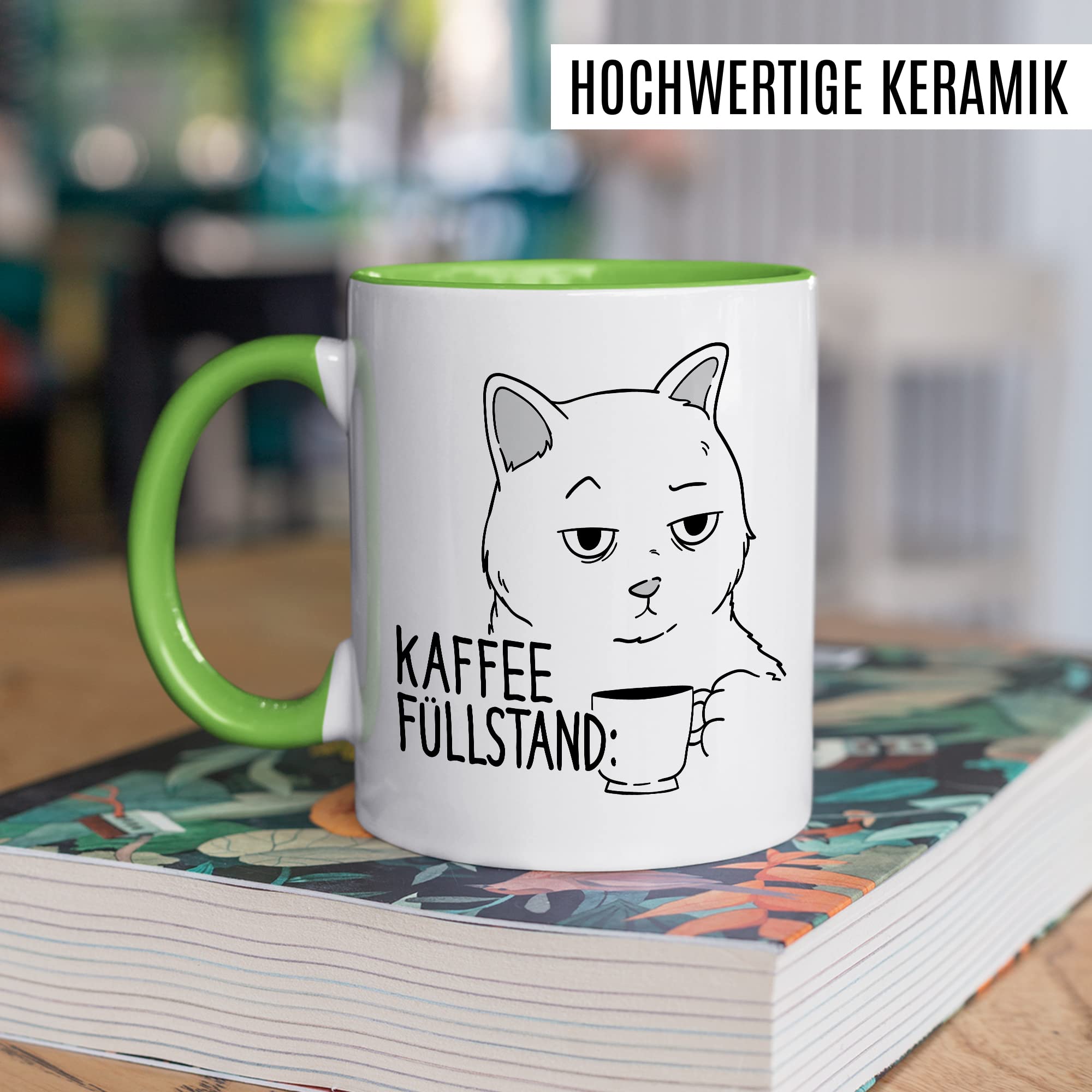 Tasse Kaffee-Füllstand Geschenk, Zu müde zum arbeiten gleich fang ich an Geschenkidee Kaffee-Liebhaber Kaffee-Becher Kaffeetasse Kaffee-Fans Kaffee-Genießer Tasse mit Spruch lustig