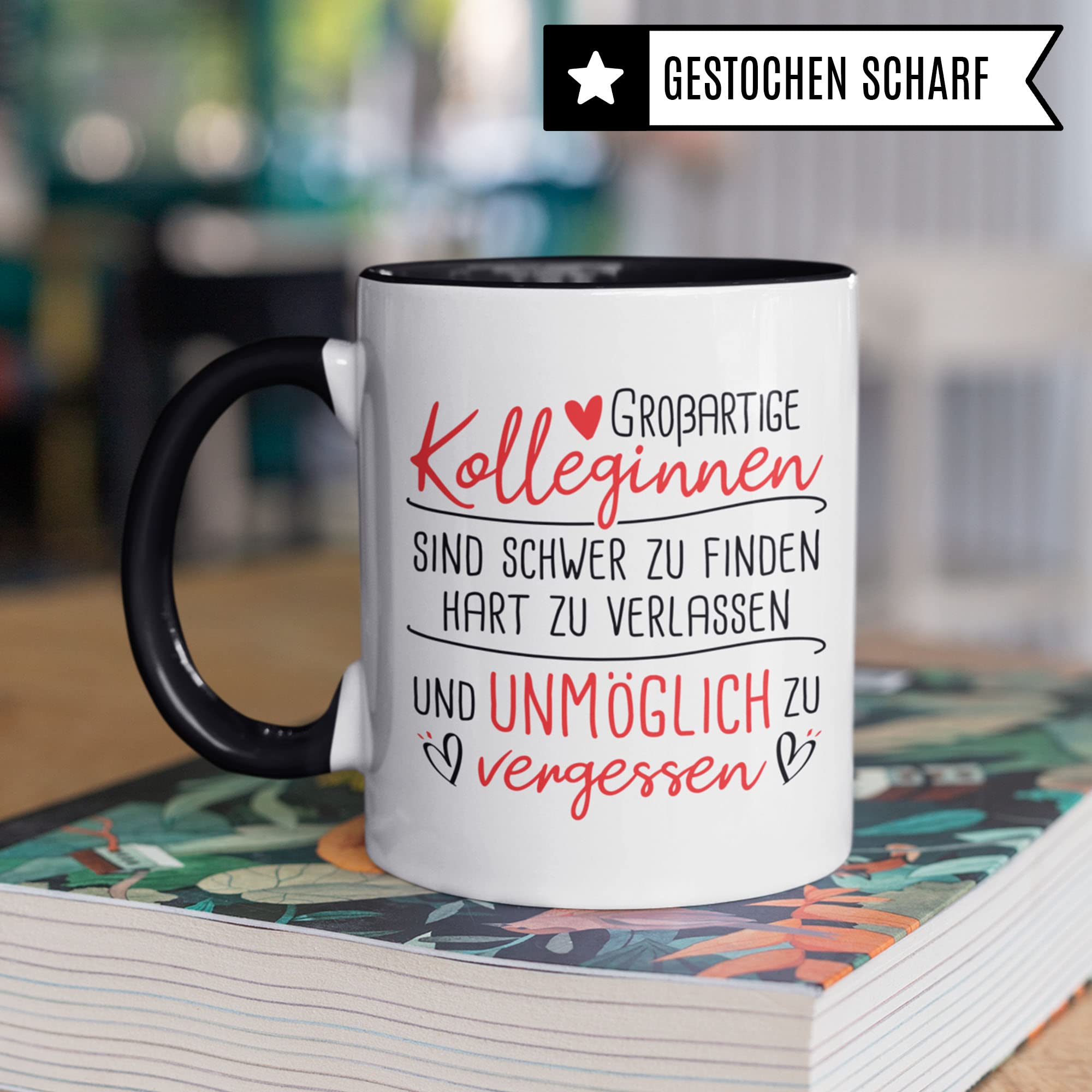 Tasse Kollegin Abschiedsgeschenk - Neuer Job Geschenk Frau Kaffeetasse - Geschenkidee Abschied Jobwechsel Rente Renteneintritt Verabschiedung Kolleginnen Kollege Kaffee-Becher