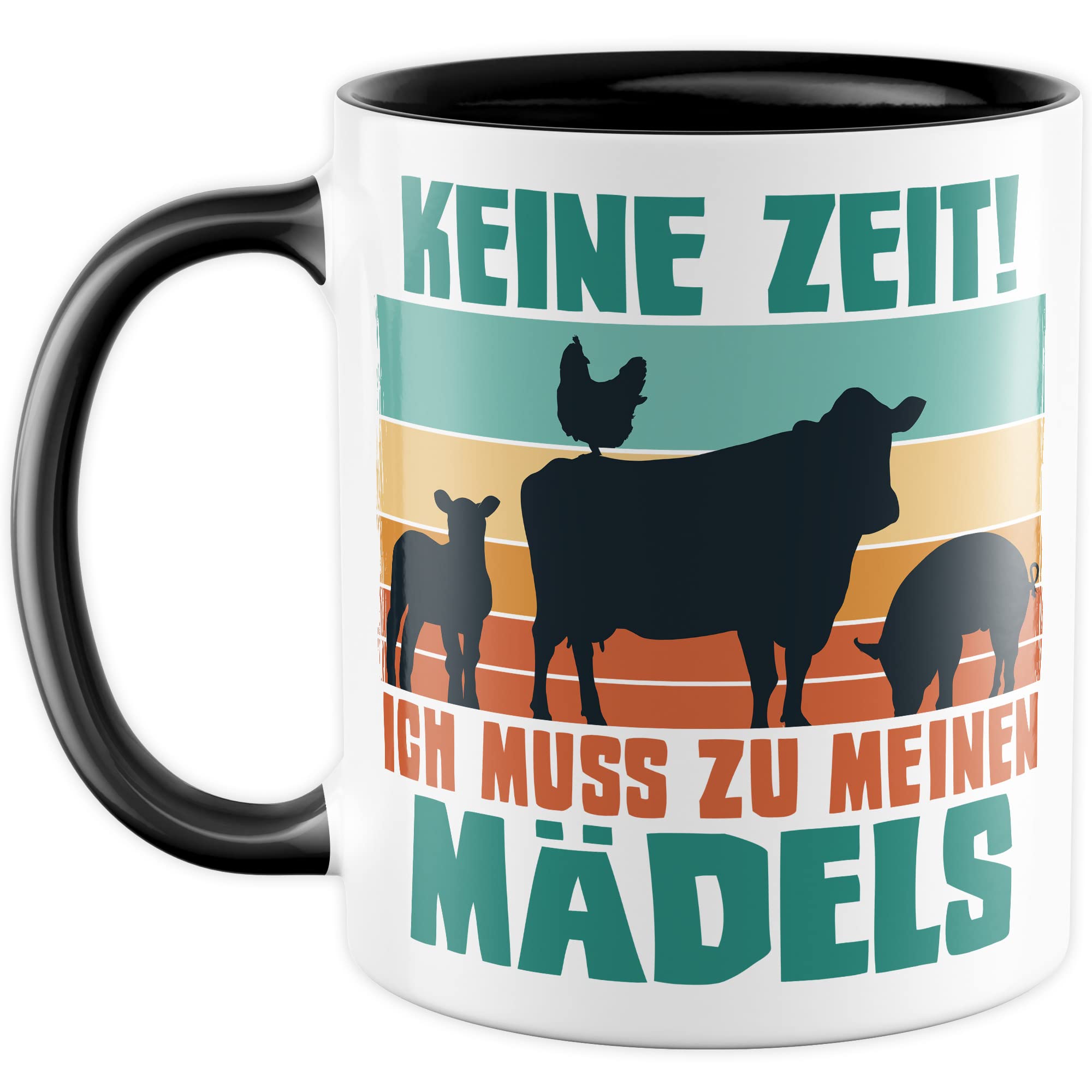 Kühe Tasse mit Spruch lustig Kuh Kaffeetasse Mädels Bäuerin Kaffee-Becher Rinder Kuhstall Tasse Witz Tasse Humor Bauernfrau Bauernhof Tierhalter Tiere Landwirtschaft Landwirtin