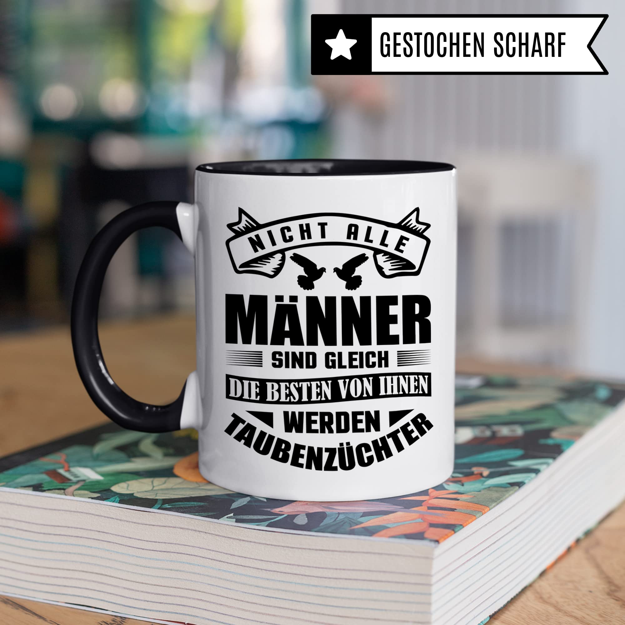 Taubenzüchter Tasse Geschenkidee, Kaffebecher mit Spruch lustig, Taubenzucht Geschenk, Kaffeetasse Humor Witz Geschenk für Männer, Taube Teetasse